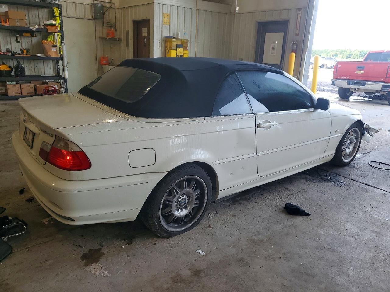2002 Bmw 325 Ci White vin: WBABS33442PG88744