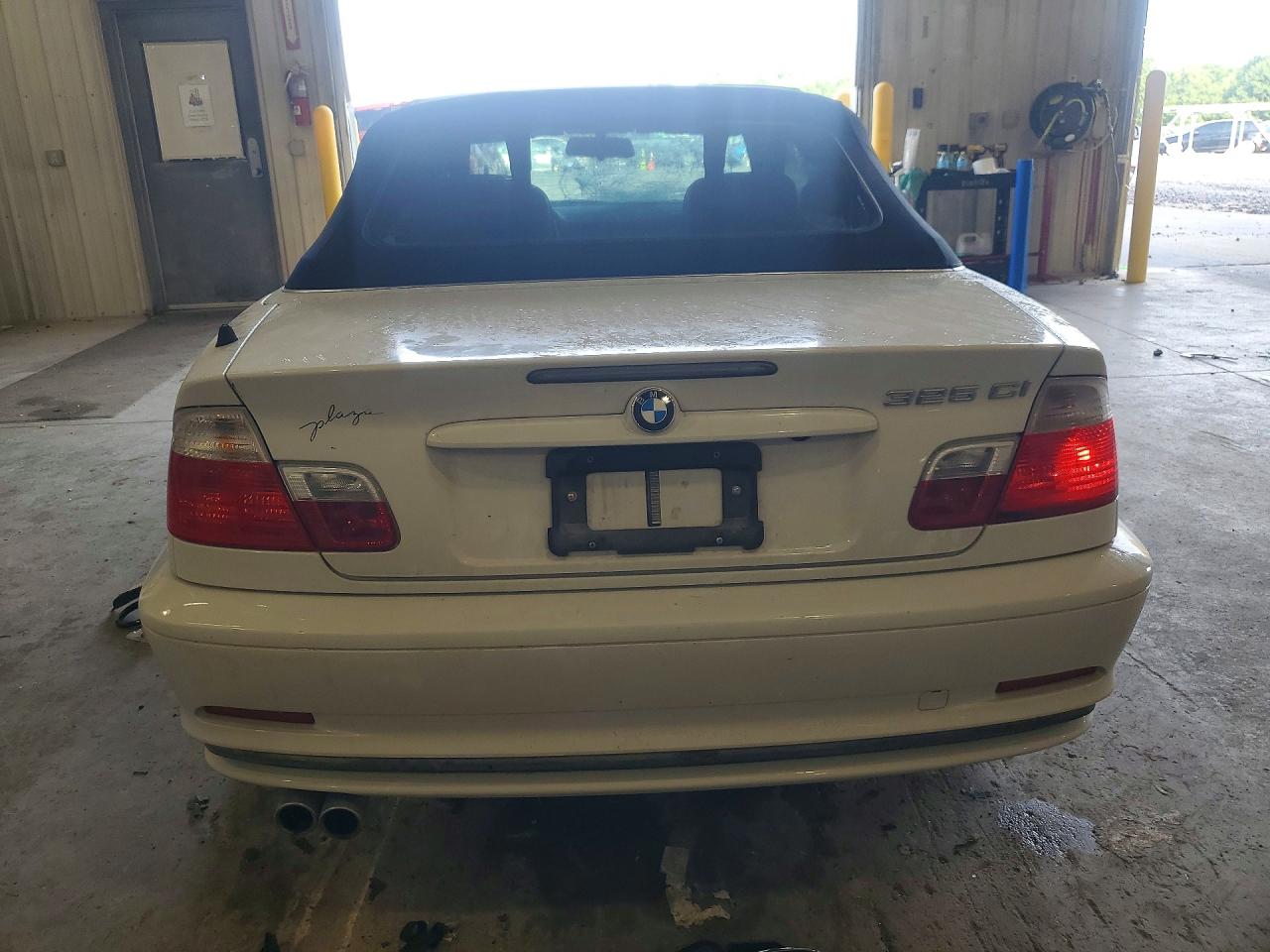 2002 Bmw 325 Ci White vin: WBABS33442PG88744