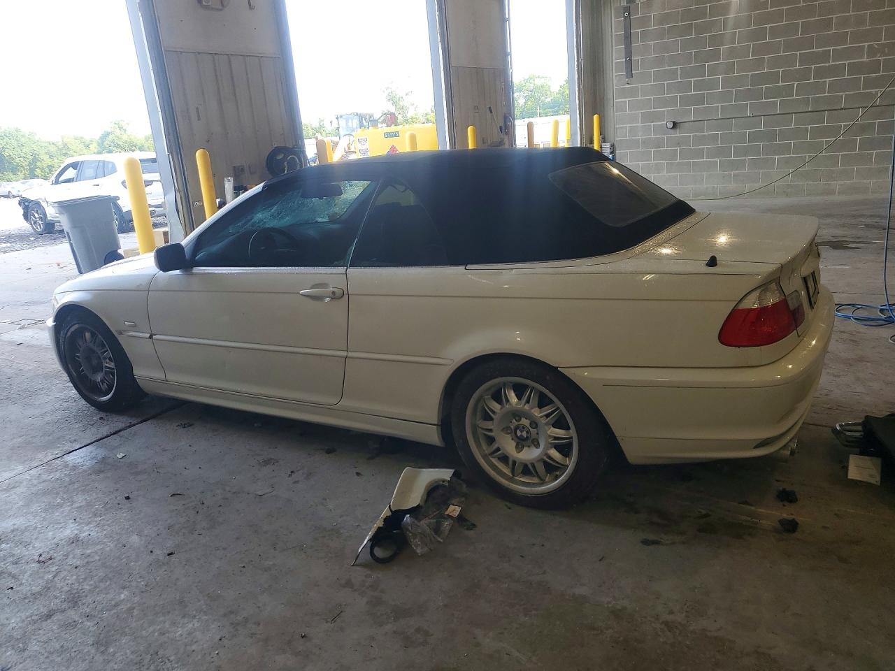 2002 Bmw 325 Ci White vin: WBABS33442PG88744