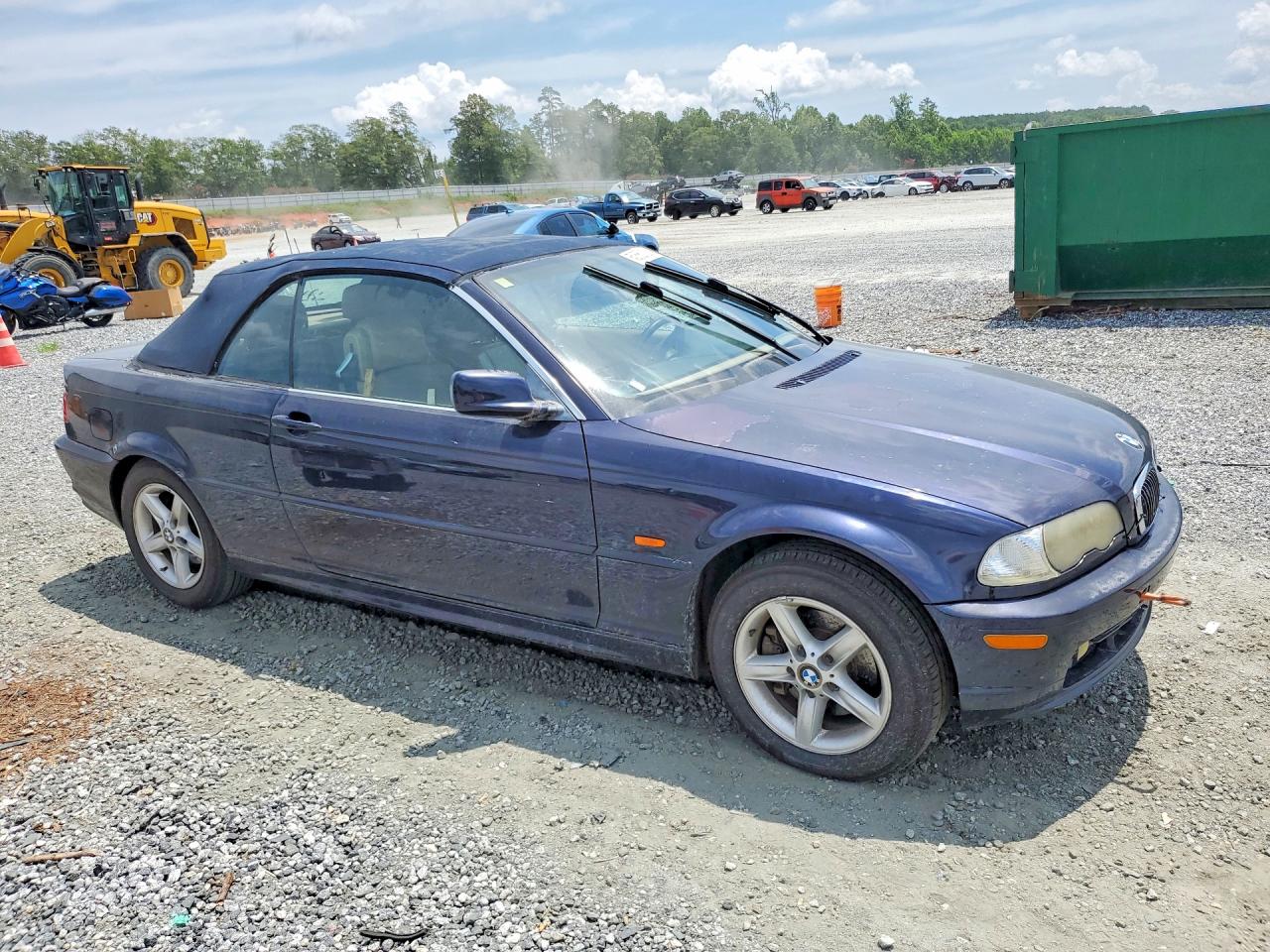 2002 Bmw 325 Ci Синий vin: WBABS33452JY42300