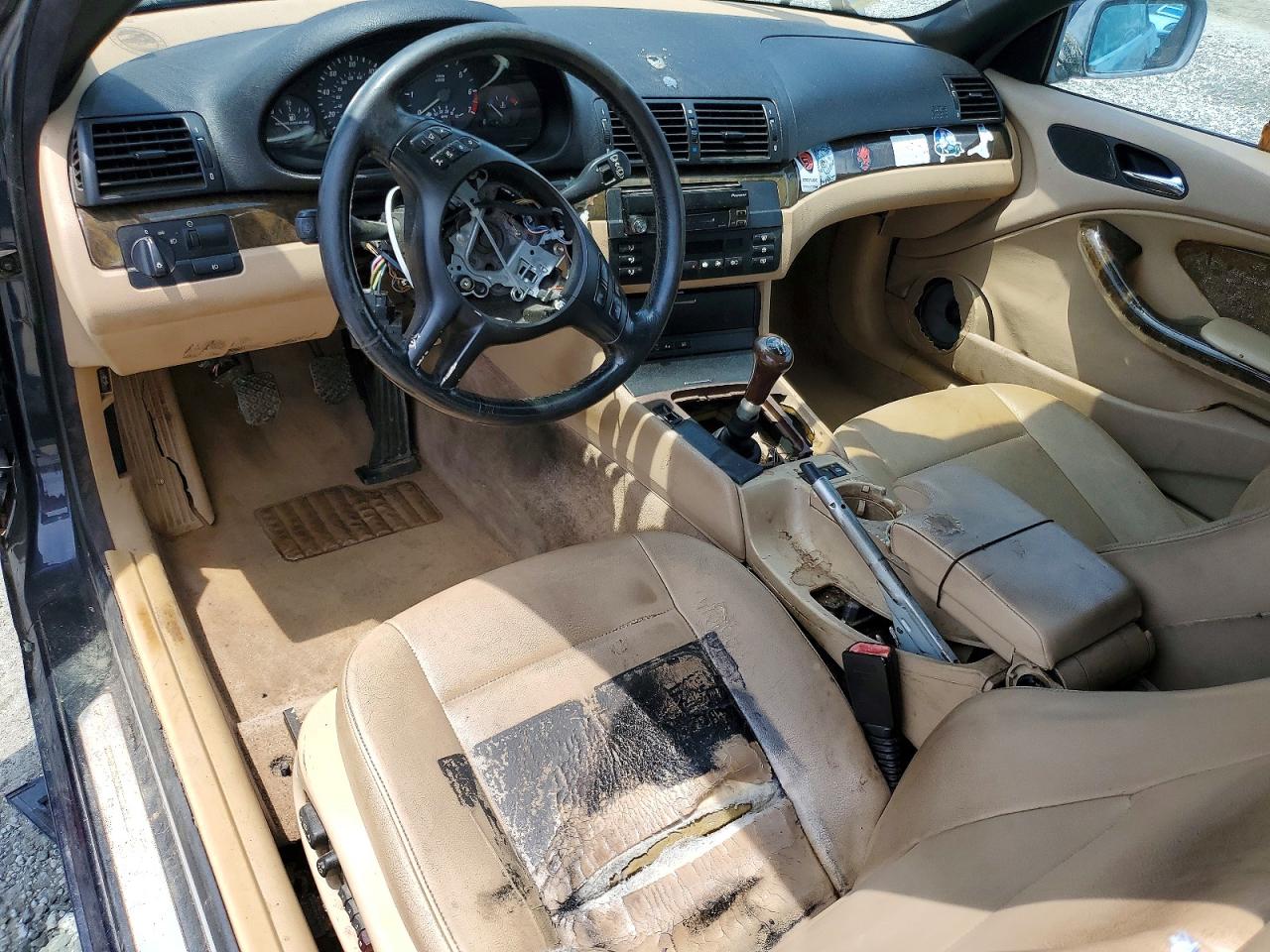 2002 Bmw 325 Ci Синий vin: WBABS33452JY42300