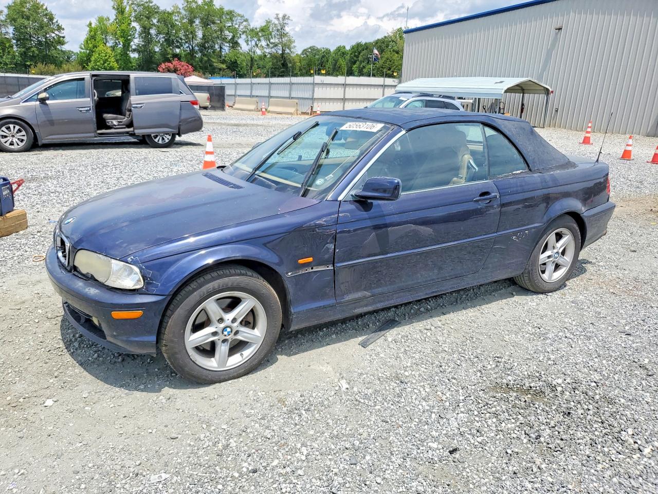 2002 Bmw 325 Ci Синий vin: WBABS33452JY42300