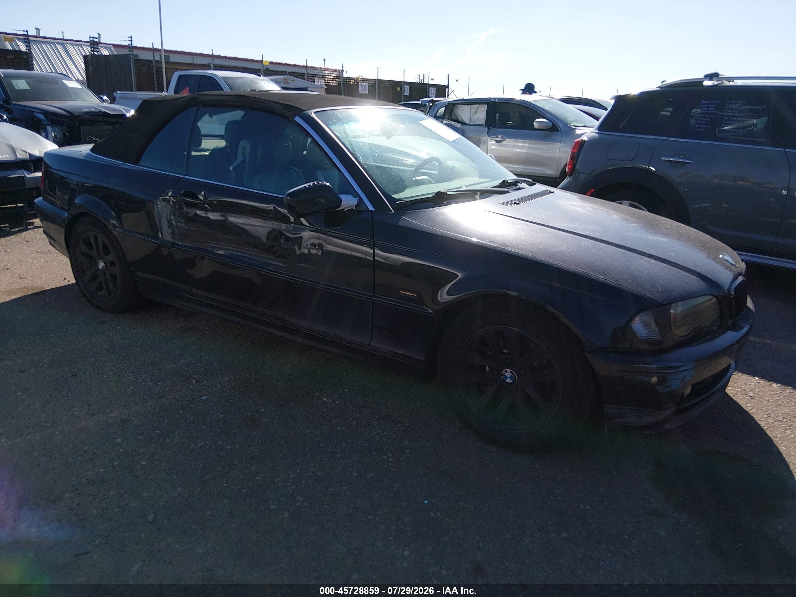 2002 Bmw 325ci   Black vin: WBABS33452PG87571