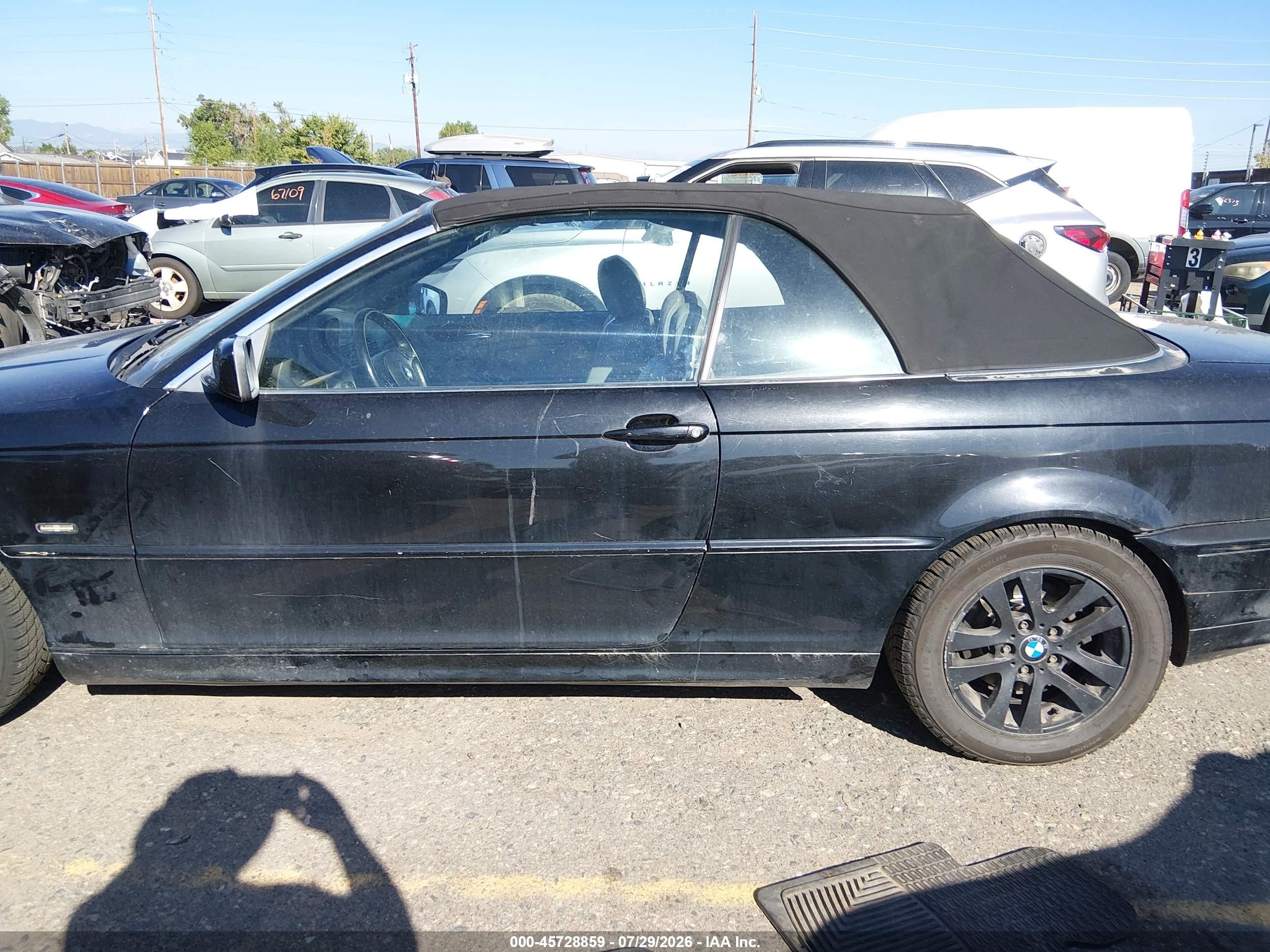 2002 Bmw 325ci   Black vin: WBABS33452PG87571