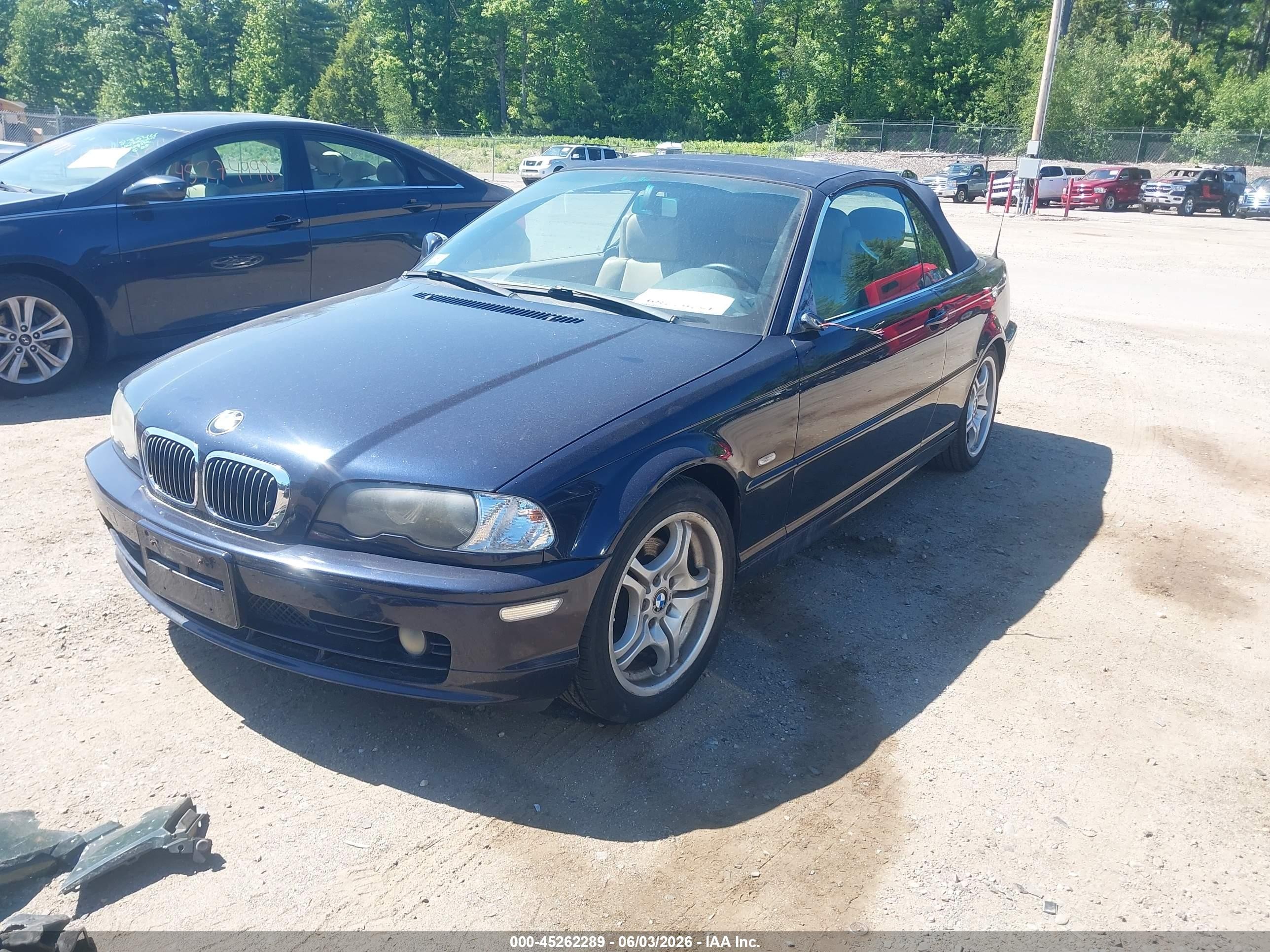 2001 Bmw 325ci   Blue vin: WBABS33471JY40921