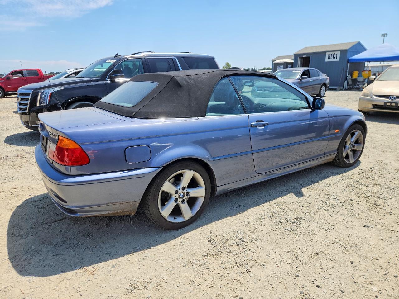 2002 Bmw 325 Ci Blue vin: WBABS33472JY42427