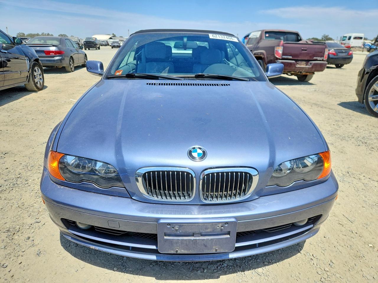 2002 Bmw 325 Ci Blue vin: WBABS33472JY42427