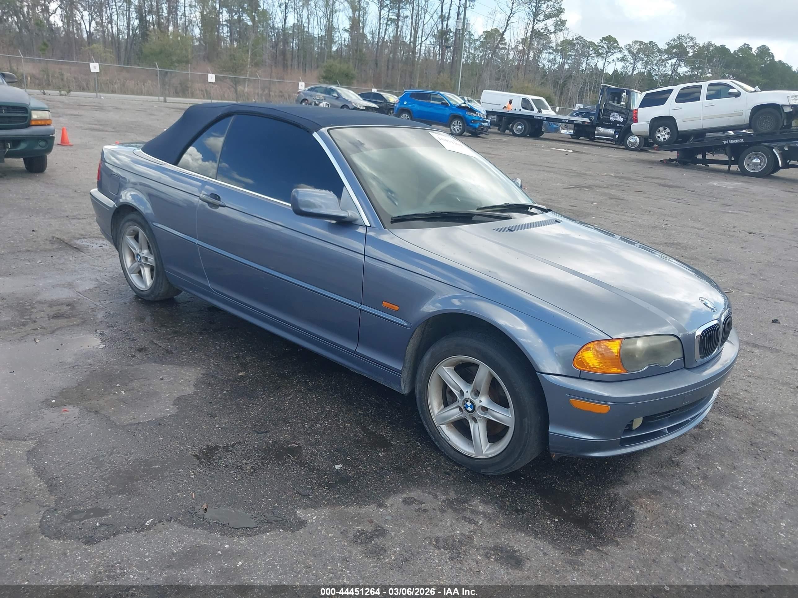 2002 Bmw 325ci   Light Blue vin: WBABS33472PG87443