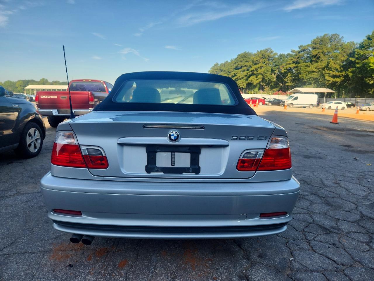 2003 Bmw 325 Ci Silver vin: WBABS33493PG90720