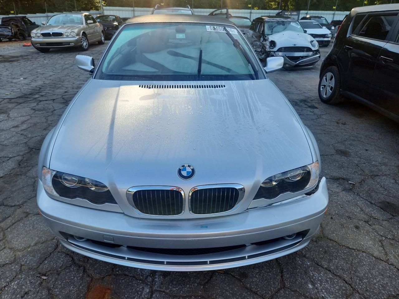 2003 Bmw 325 Ci Silver vin: WBABS33493PG90720