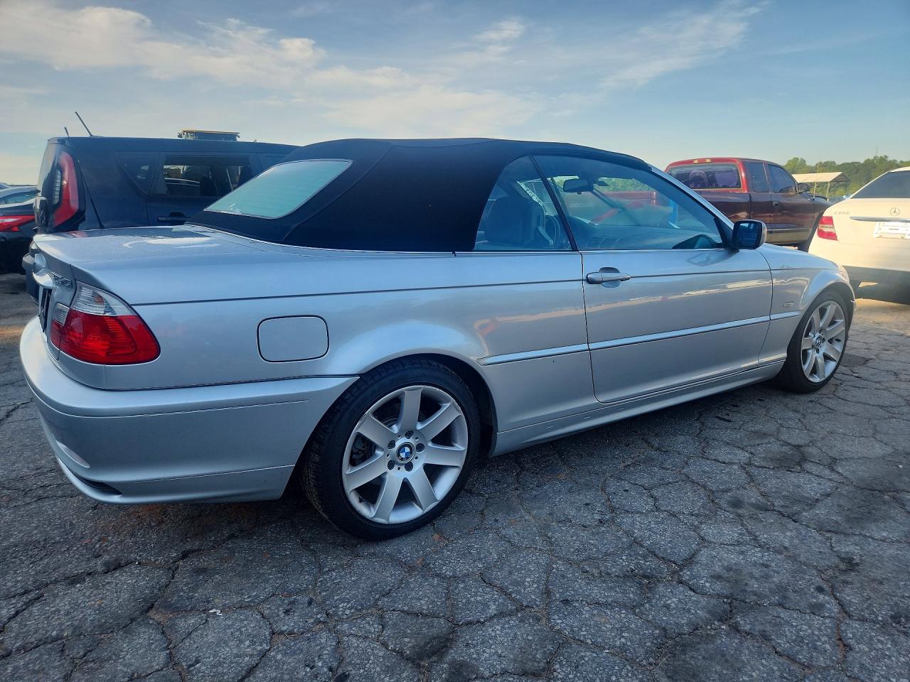 2003 Bmw 325 Ci Silver vin: WBABS33493PG90720