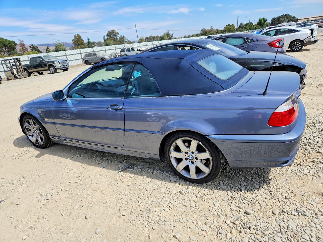 2003 Bmw 325 Ci Blue vin: WBABS33493PG92550