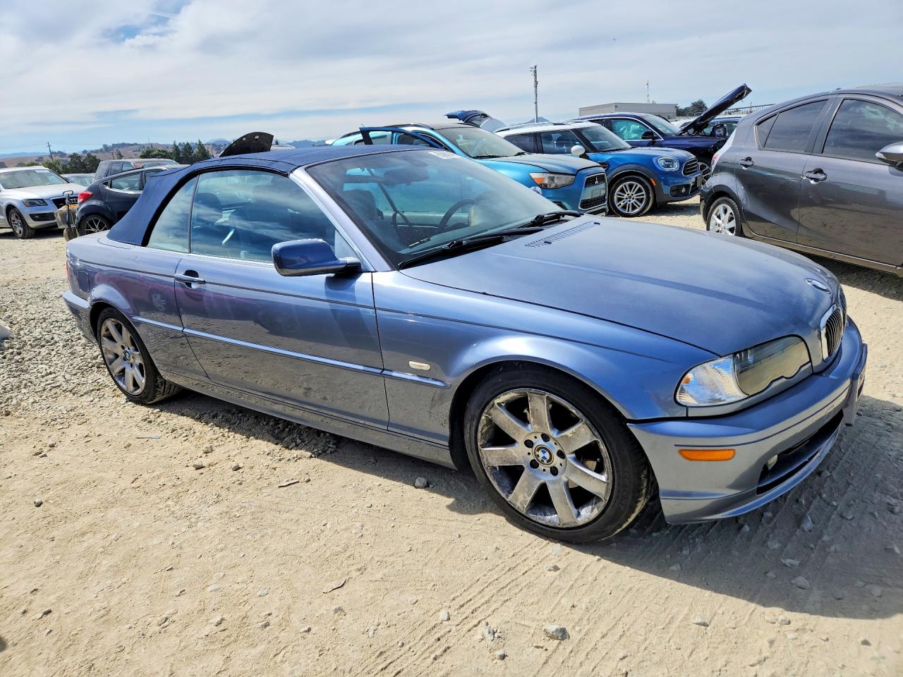2003 Bmw 325 Ci Blue vin: WBABS33493PG92550
