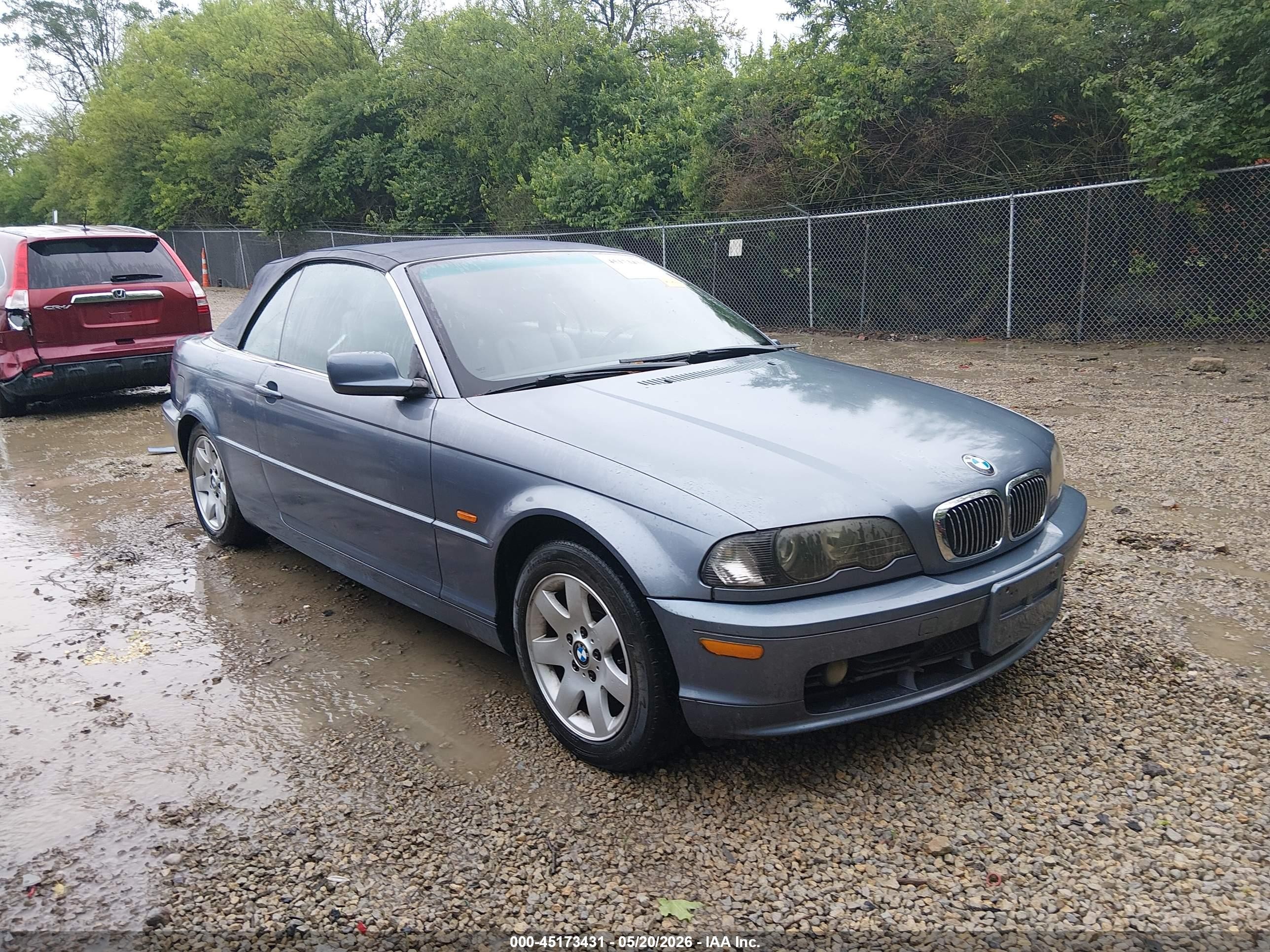2001 Bmw 325ci   Blue vin: WBABS334X1JY52268