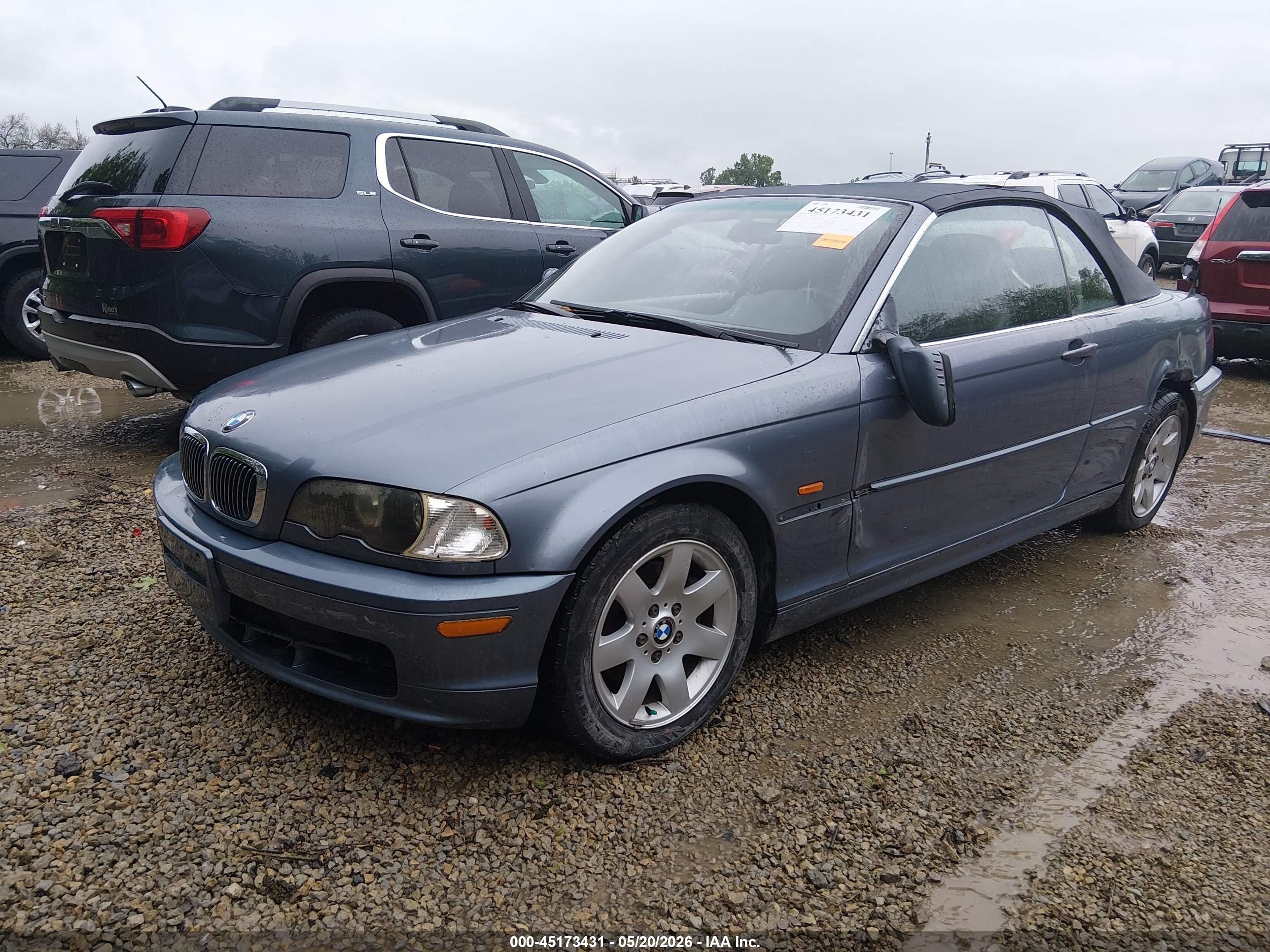 2001 Bmw 325ci   Blue vin: WBABS334X1JY52268