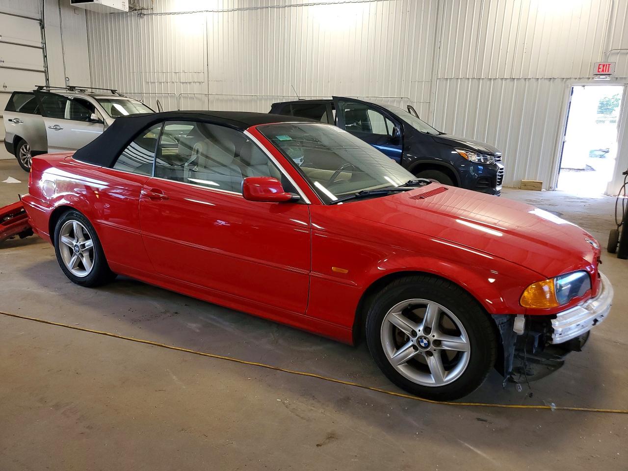 2002 Bmw 325 Ci Red vin: WBABS334X2PG86853