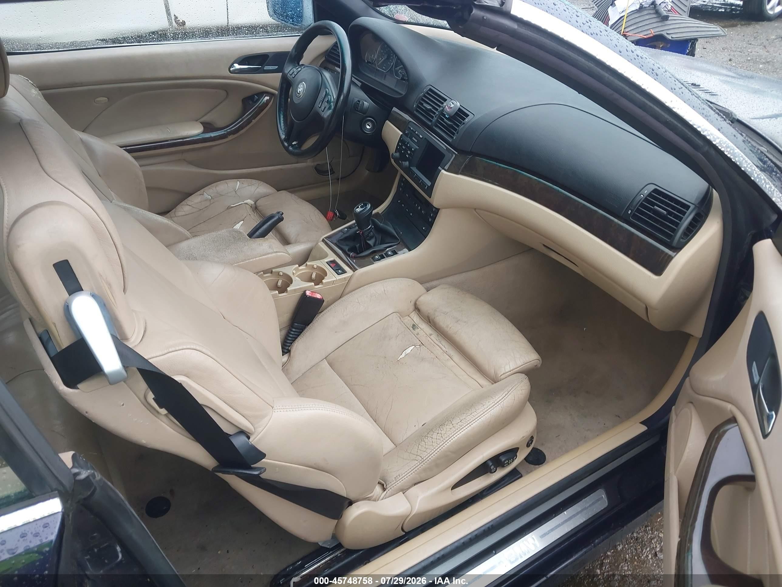2001 Bmw 330ci Синий vin: WBABS53401EV87400