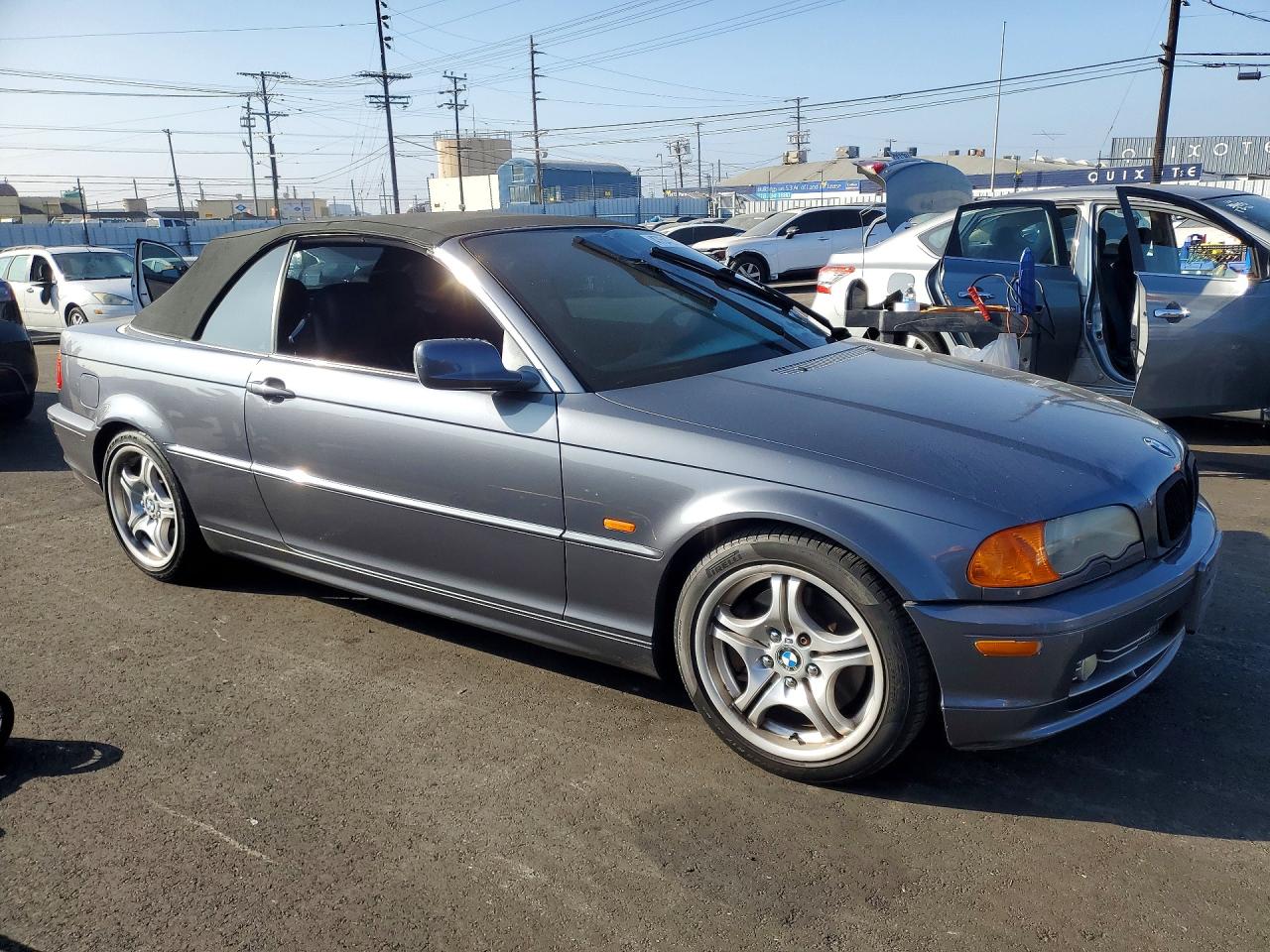2001 Bmw 330 Ci Gray vin: WBABS53411JU85756