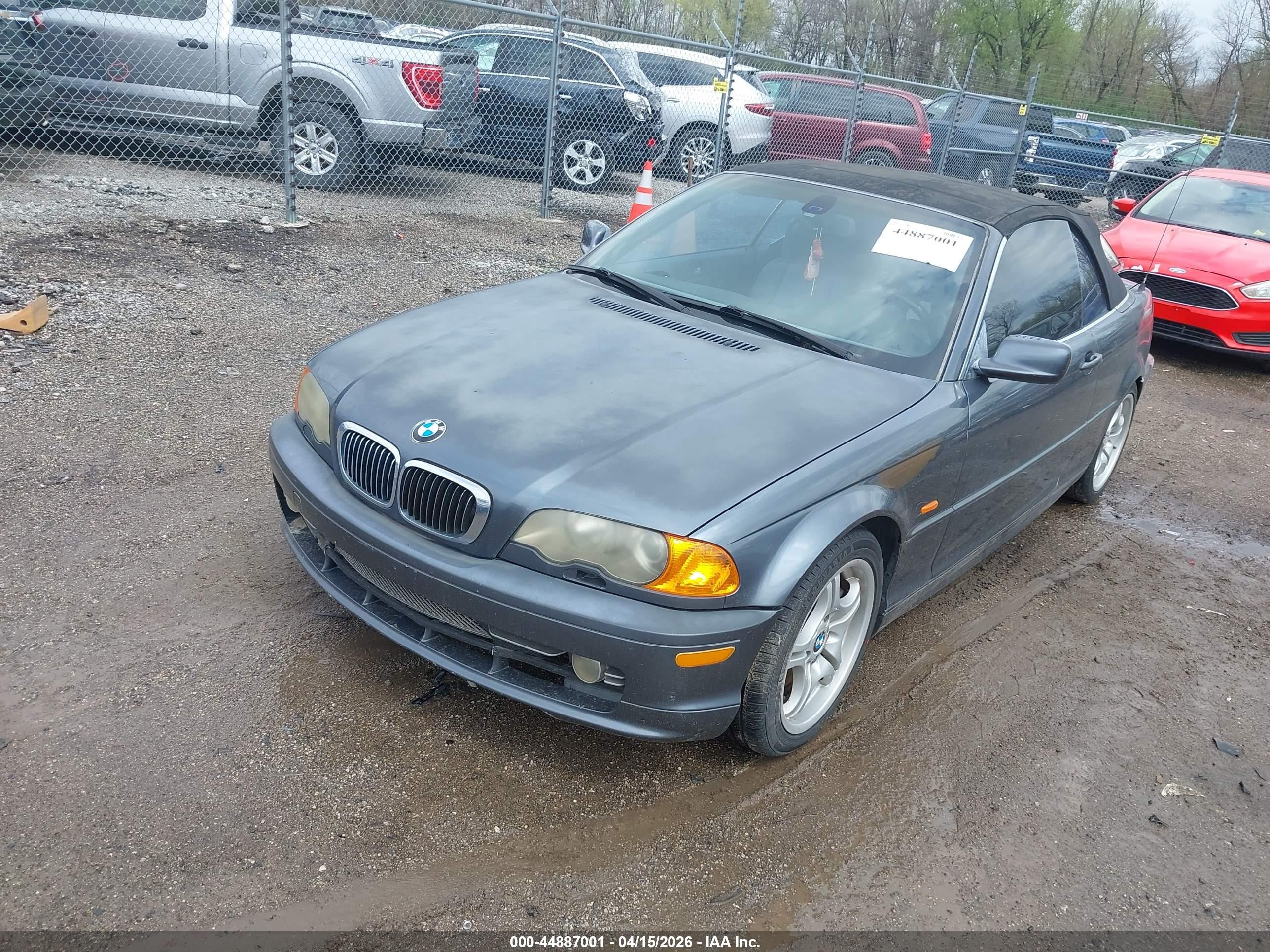 2001 Bmw 330ci   Gray vin: WBABS53431EV86063