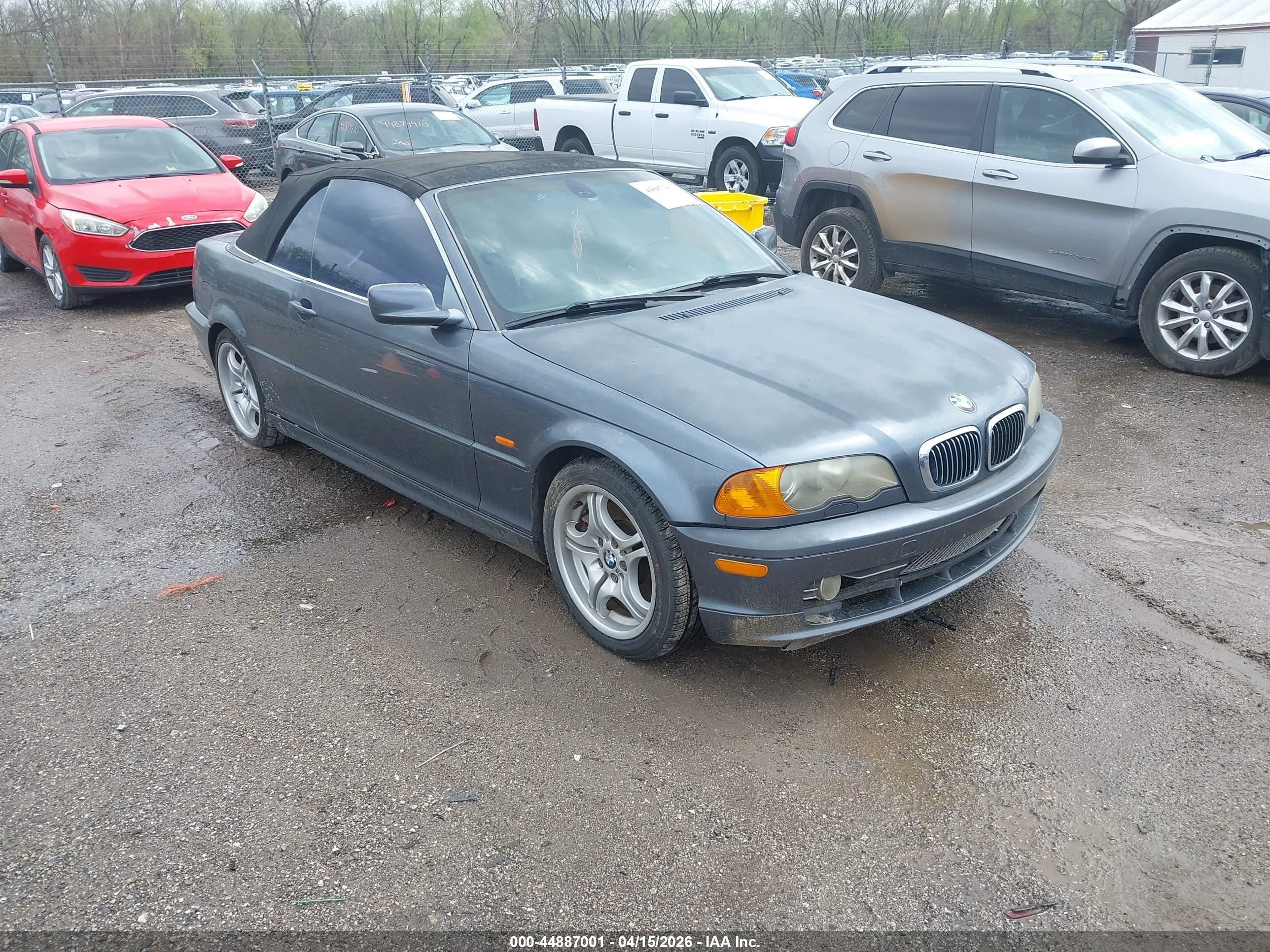 2001 Bmw 330ci   Gray vin: WBABS53431EV86063