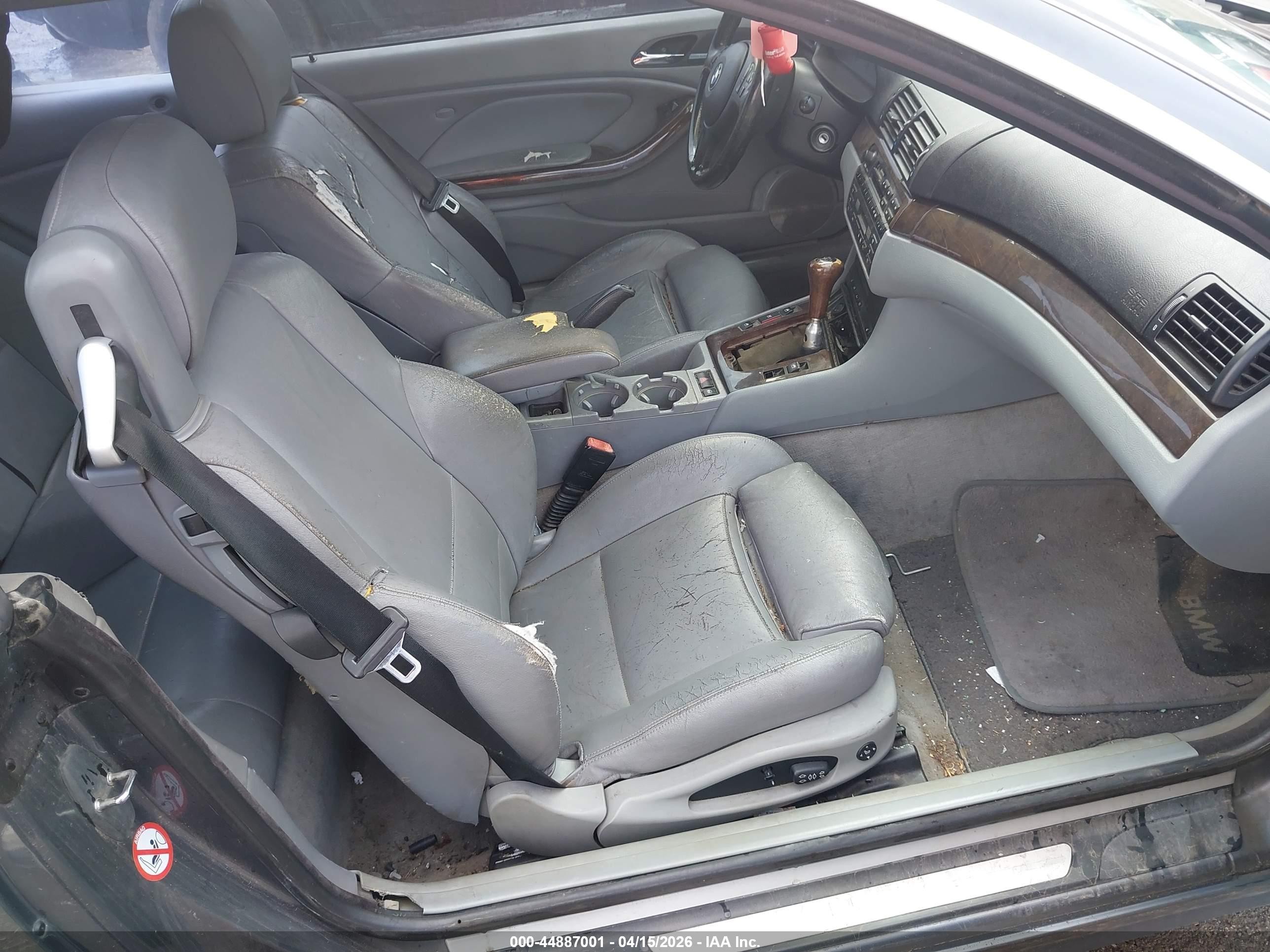 2001 Bmw 330ci   Gray vin: WBABS53431EV86063