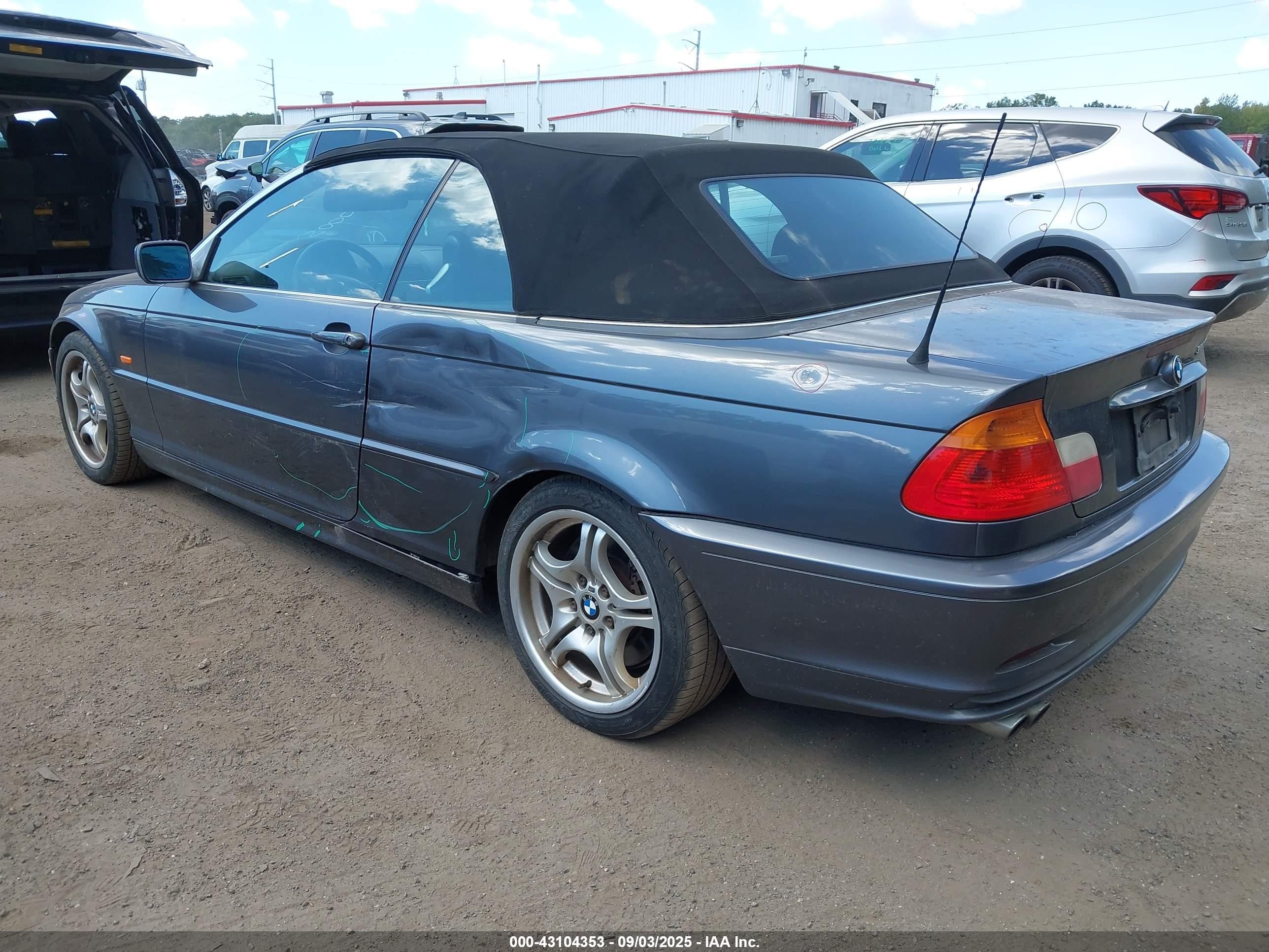 2001 Bmw 330ci   Gray vin: WBABS53431JU81062