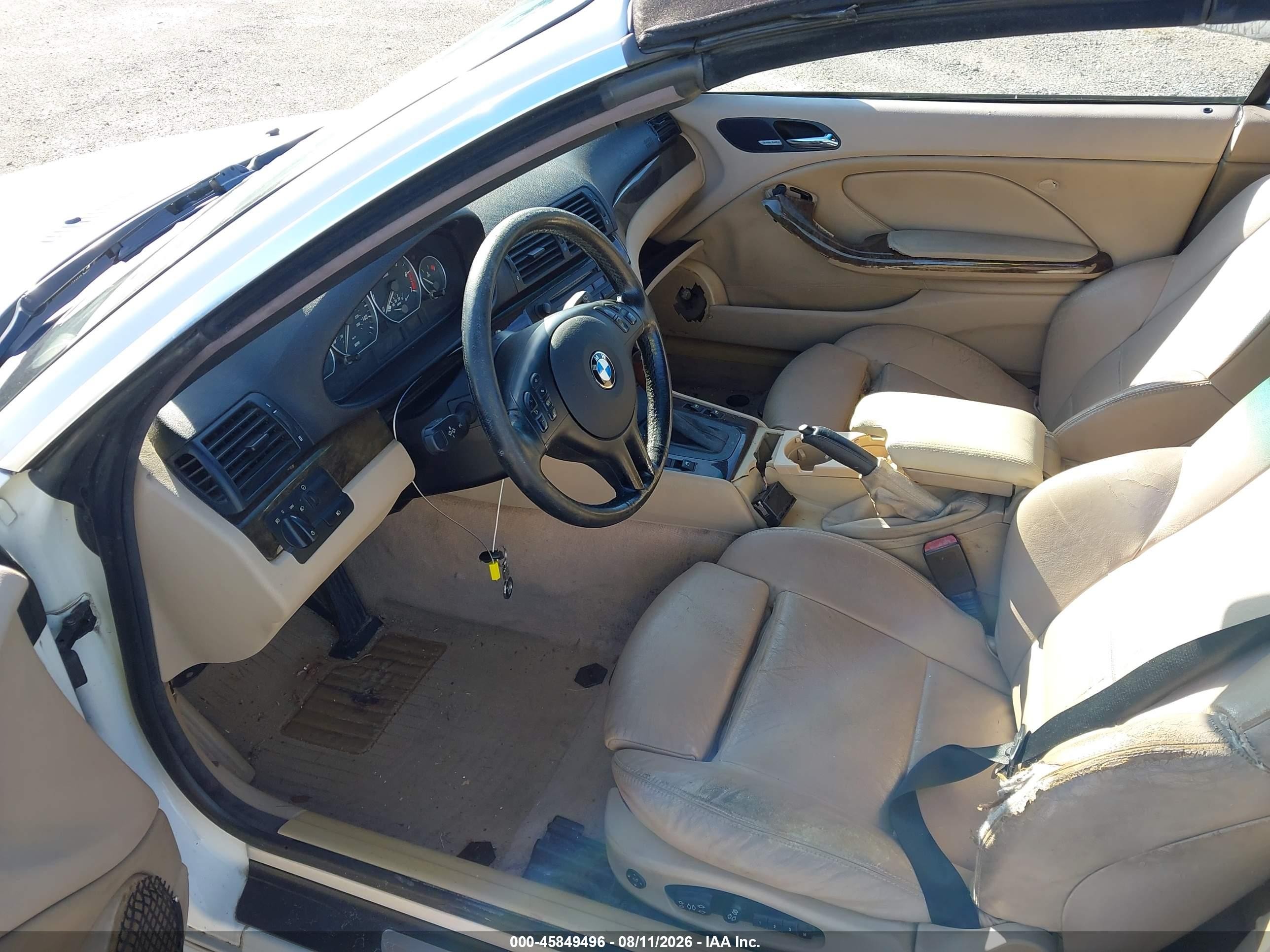 2002 Bmw 330ci   White vin: WBABS53432JU93097