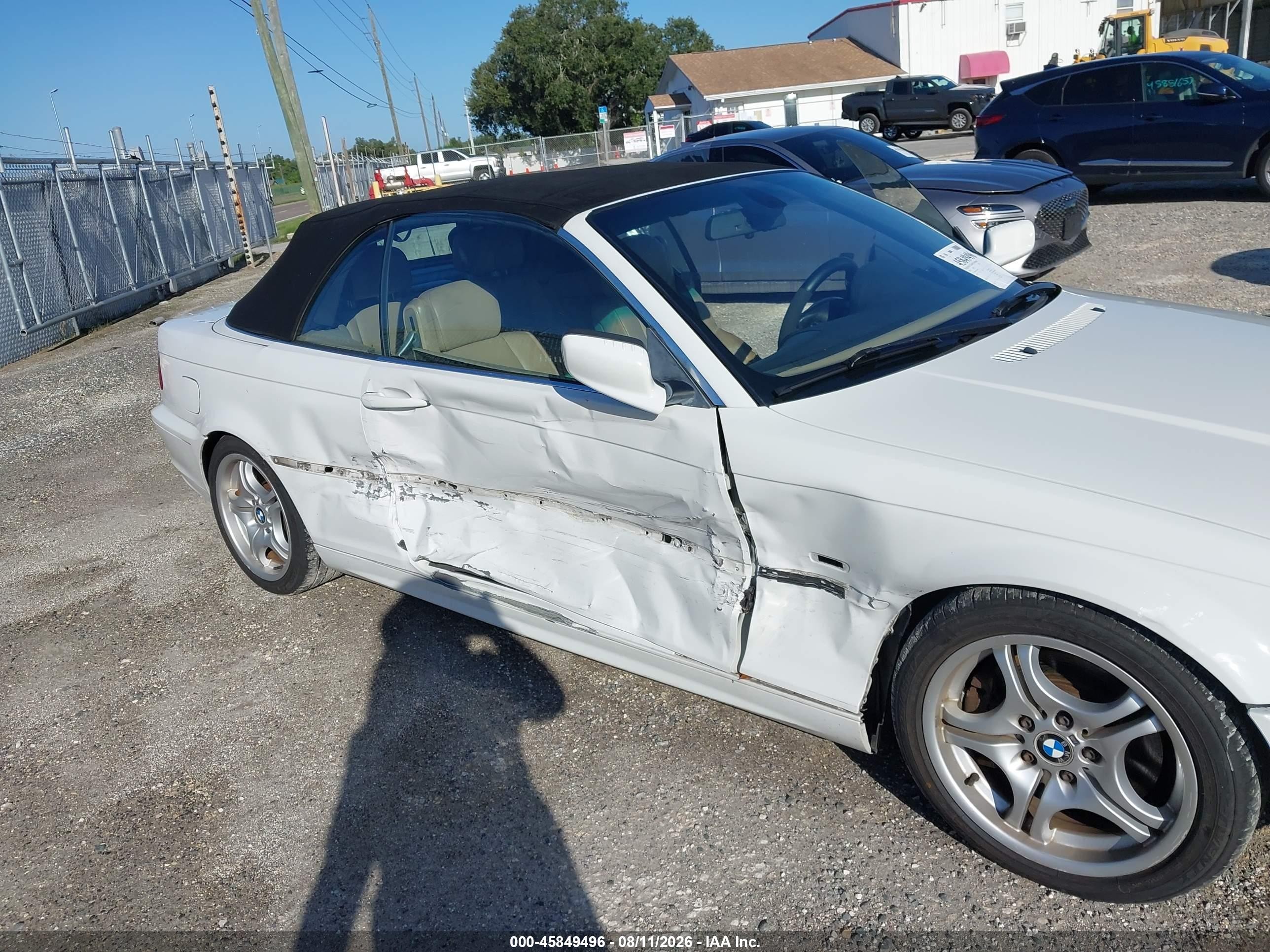 2002 Bmw 330ci   White vin: WBABS53432JU93097
