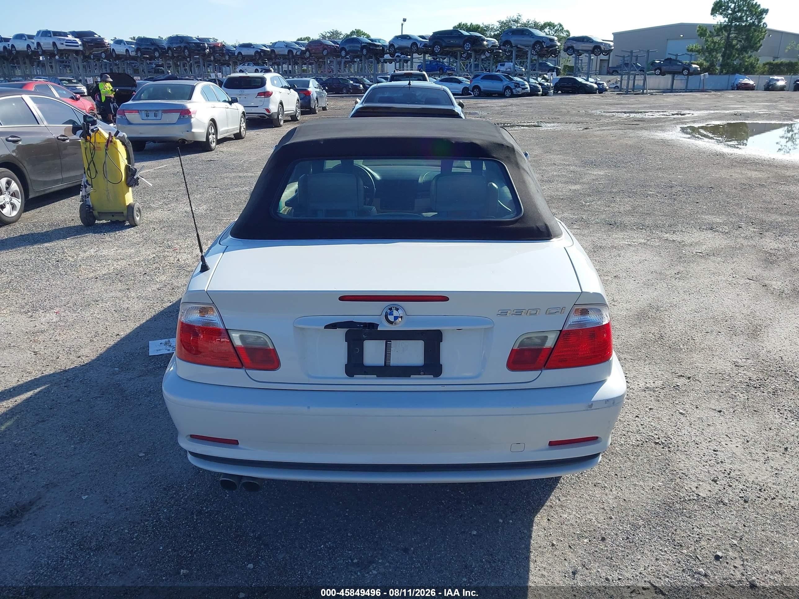 2002 Bmw 330ci   White vin: WBABS53432JU93097