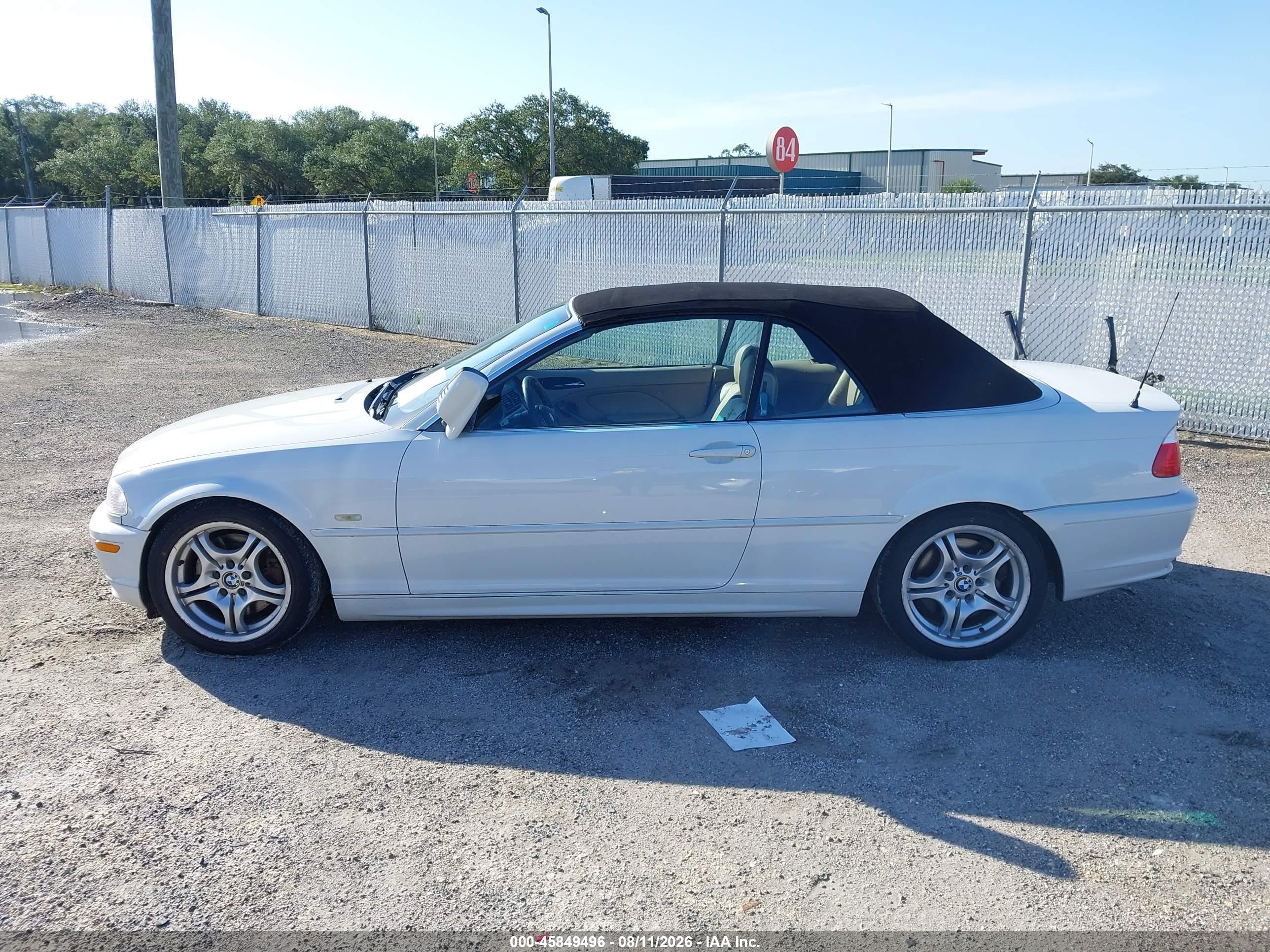 2002 Bmw 330ci   White vin: WBABS53432JU93097