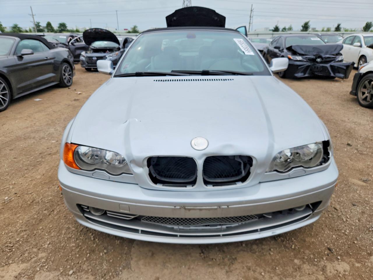 2001 Bmw 330 Ci Silver vin: WBABS53441JU85783