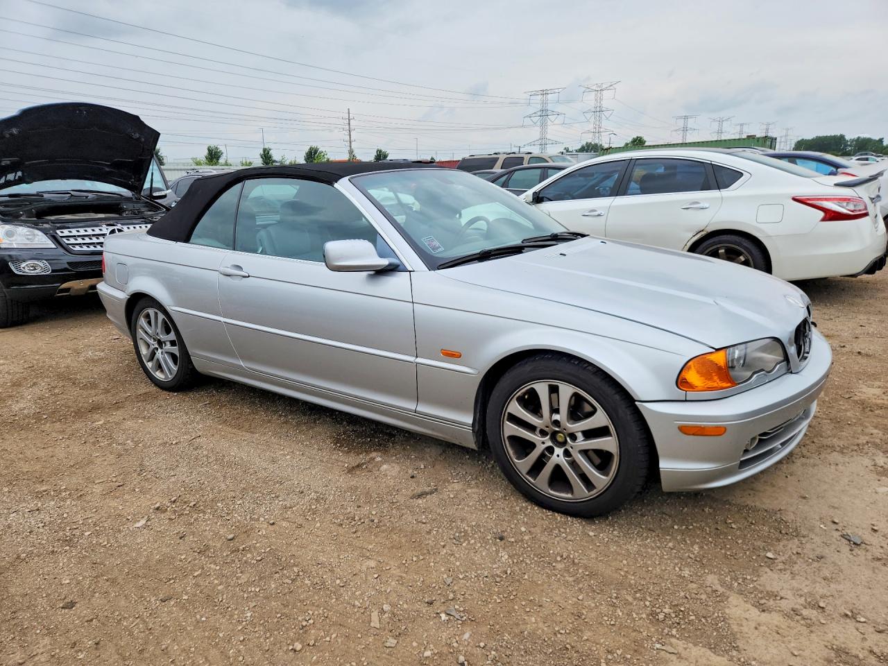 2001 Bmw 330 Ci Silver vin: WBABS53441JU85783