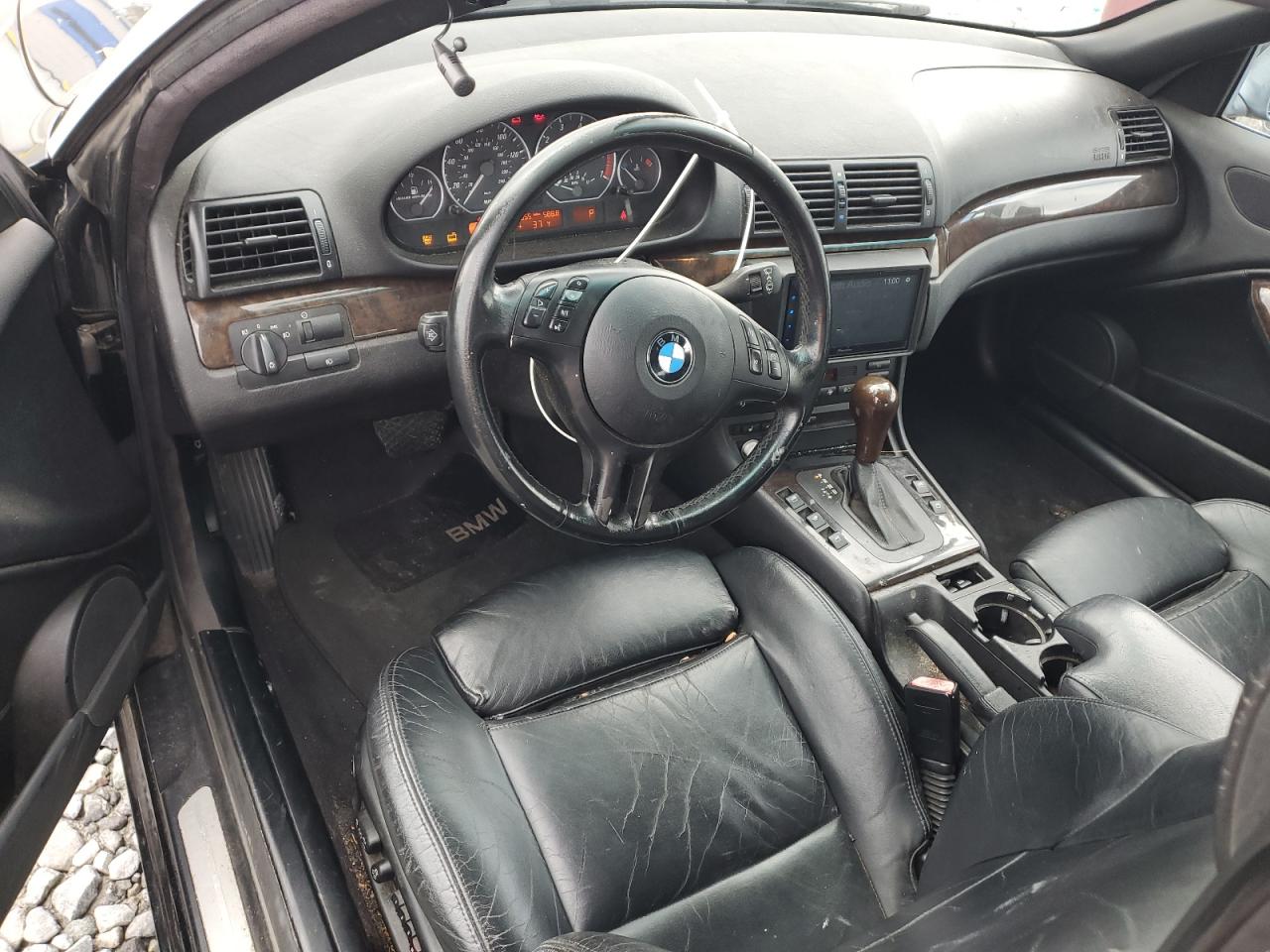 2003 Bmw 330 Ci Black vin: WBABS53463JU99199