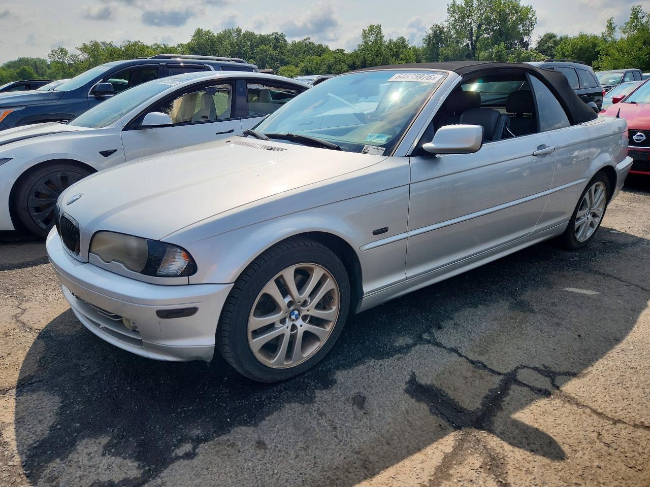 2001 Bmw 330 Ci Silver vin: WBABS53471JU88192