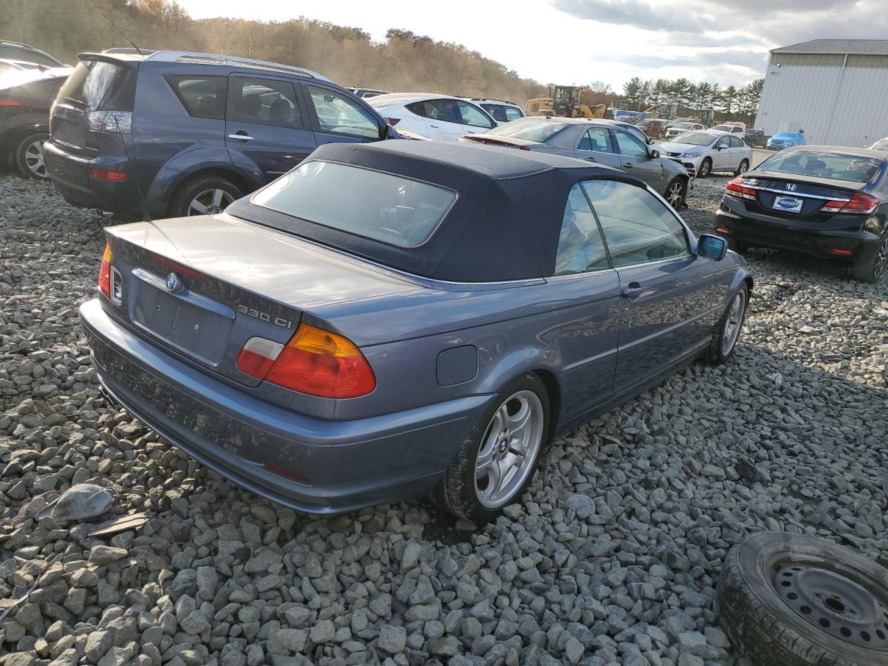 2001 Bmw 330 Ci Blue vin: WBABS53471JU88578