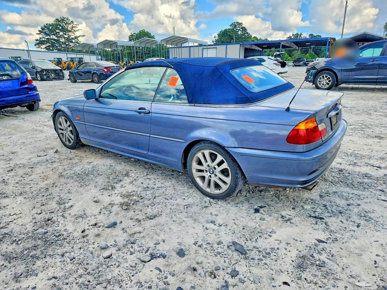 2002 Bmw 330 Ci Синий vin: WBABS53472JU91448