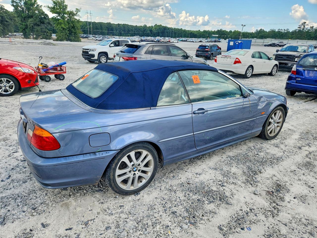 2002 Bmw 330 Ci Синий vin: WBABS53472JU91448