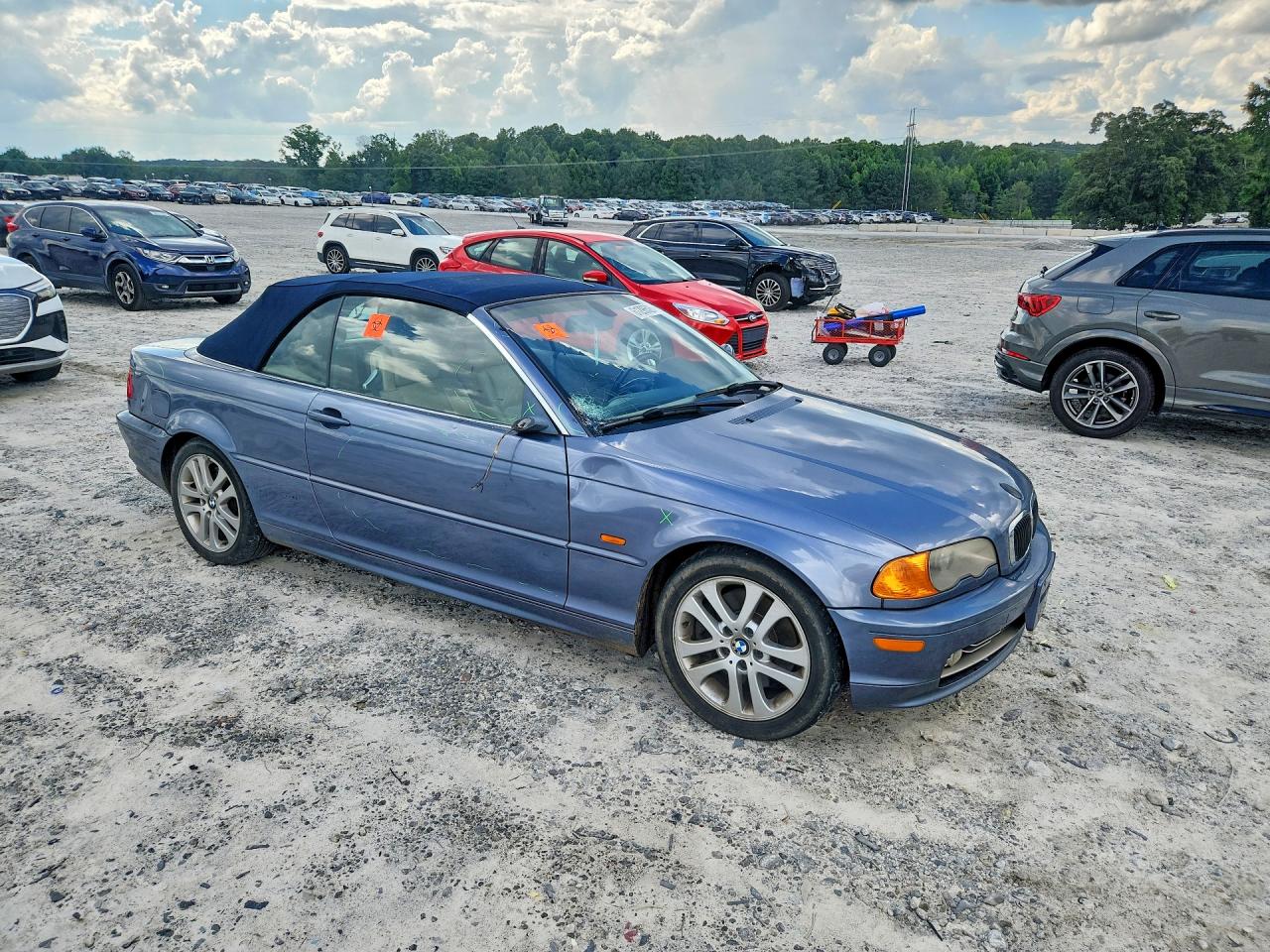 2002 Bmw 330 Ci Синий vin: WBABS53472JU91448