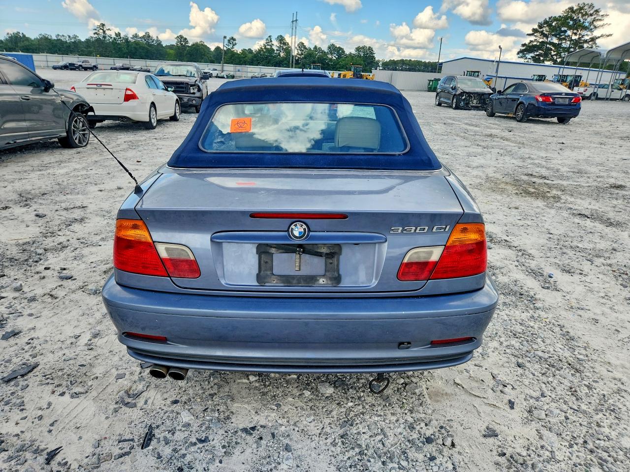 2002 Bmw 330 Ci Синий vin: WBABS53472JU91448