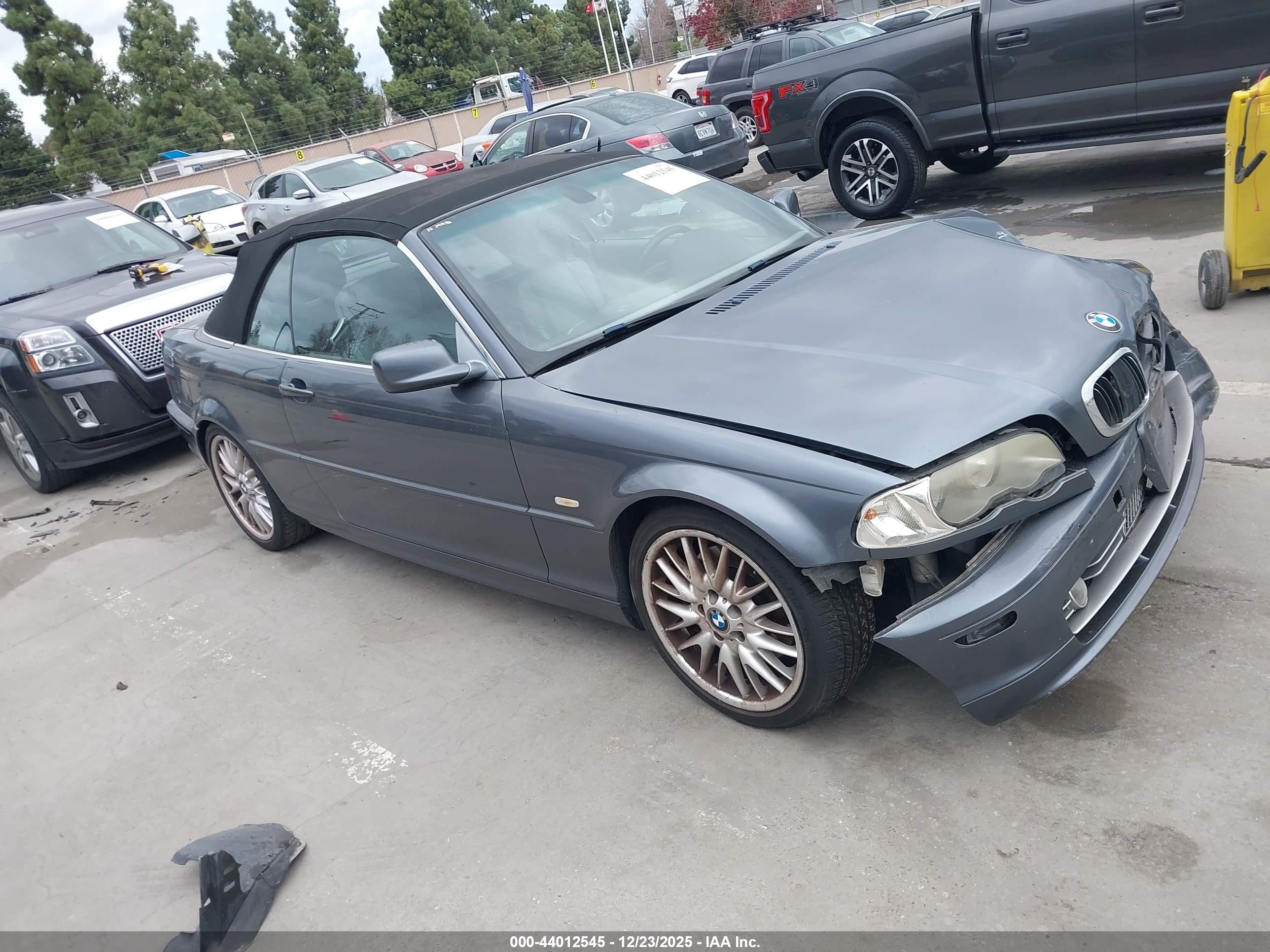 2002 Bmw 330ci   Gray vin: WBABS53482EV89770