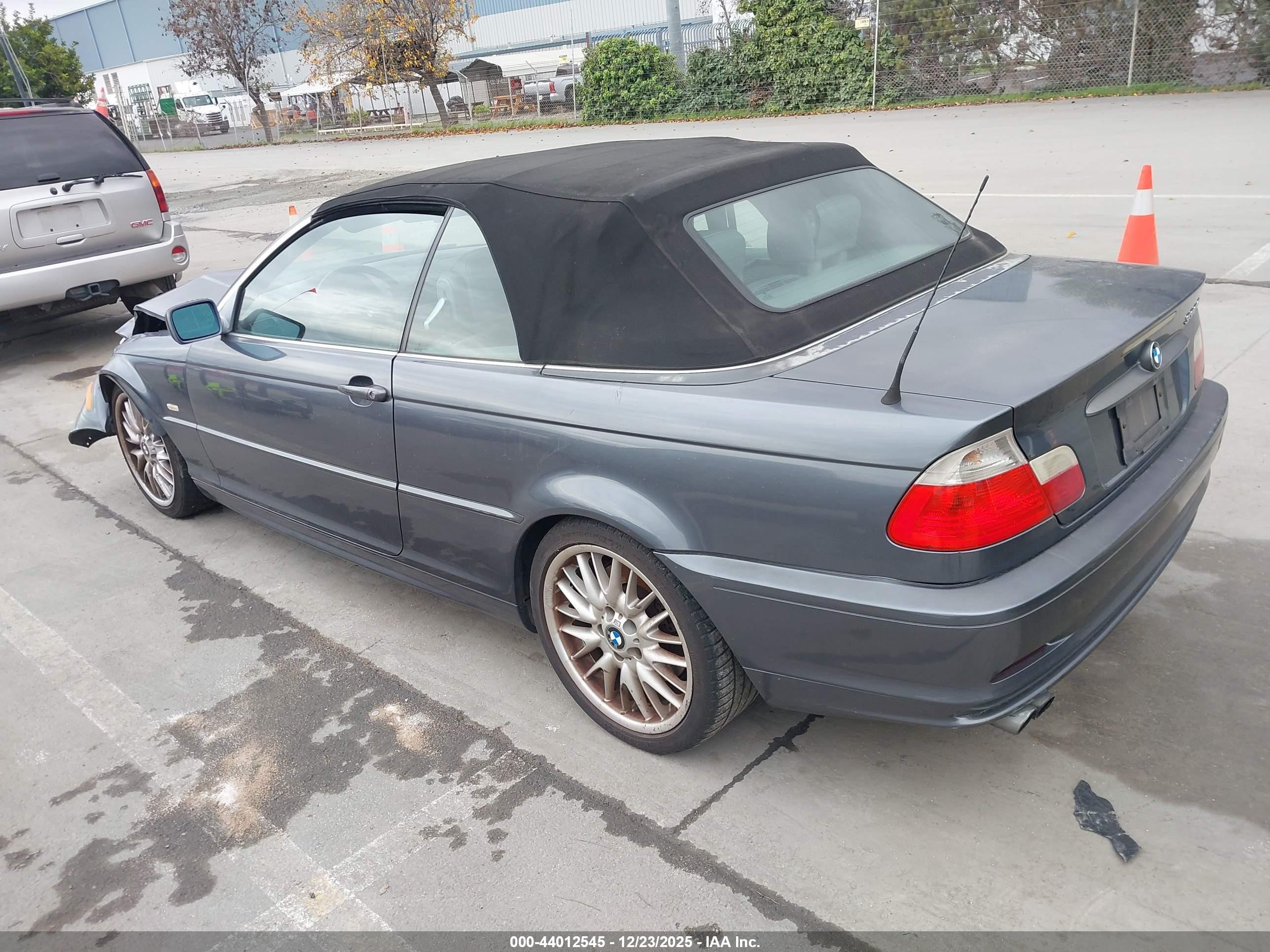 2002 Bmw 330ci   Gray vin: WBABS53482EV89770