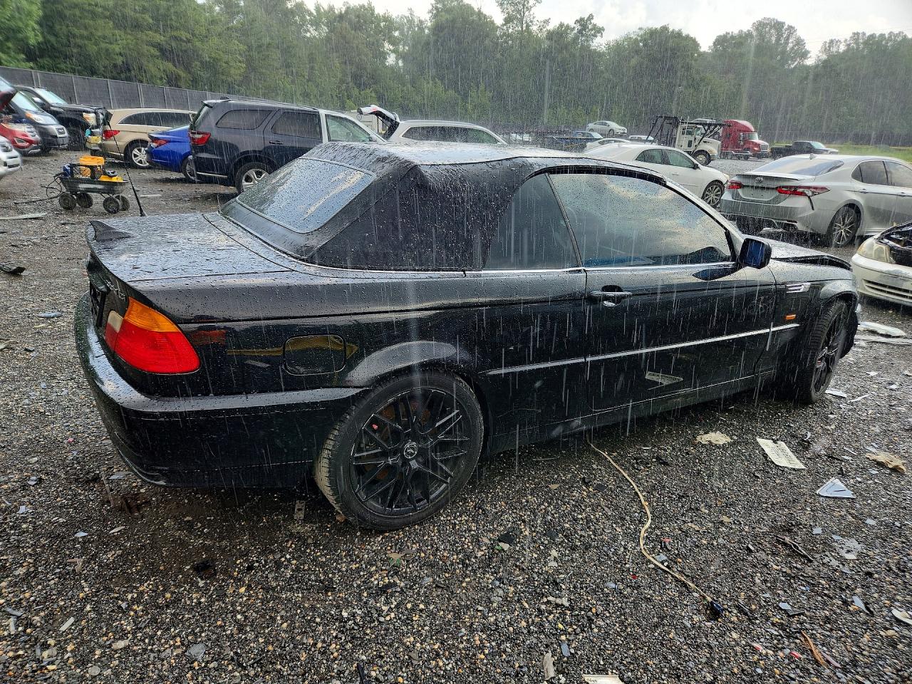 2002 Bmw 330 Ci Black vin: WBABS53482JU89966