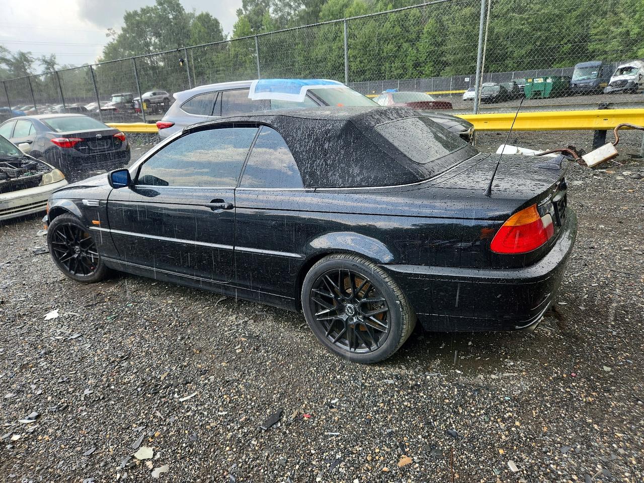2002 Bmw 330 Ci Black vin: WBABS53482JU89966