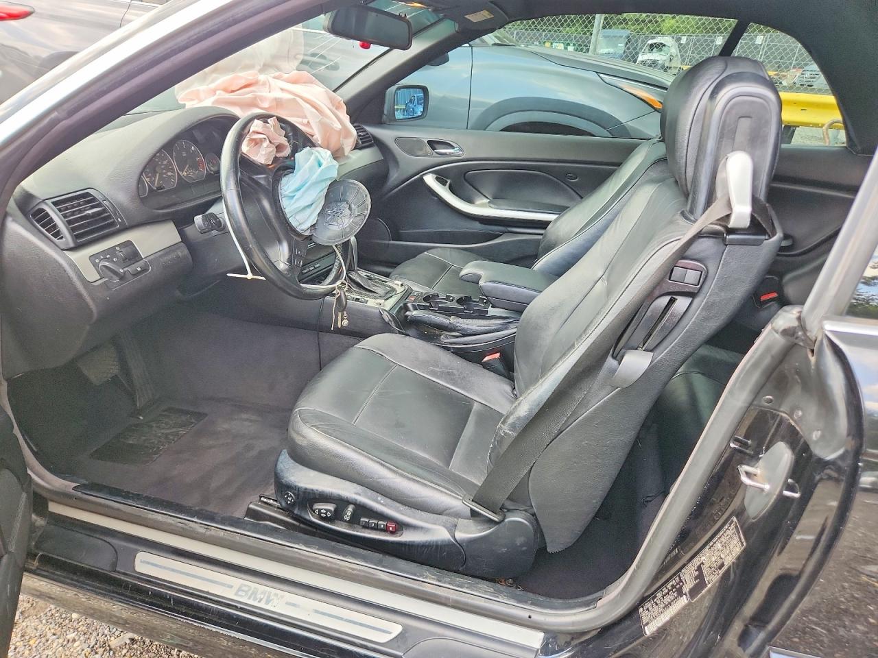2002 Bmw 330 Ci Black vin: WBABS53482JU89966