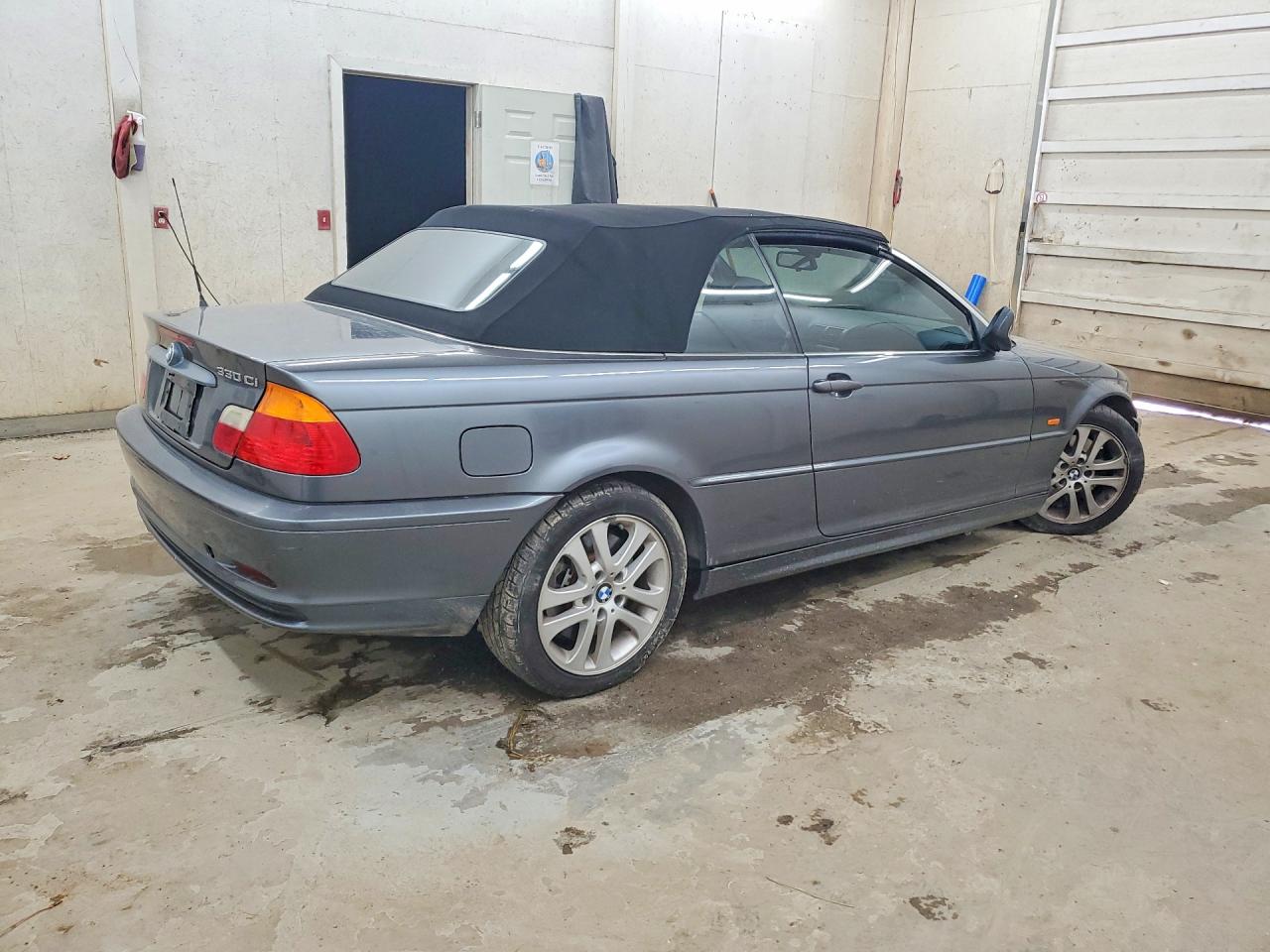 2002 Bmw 330 Ci Gray vin: WBABS53482JU93242