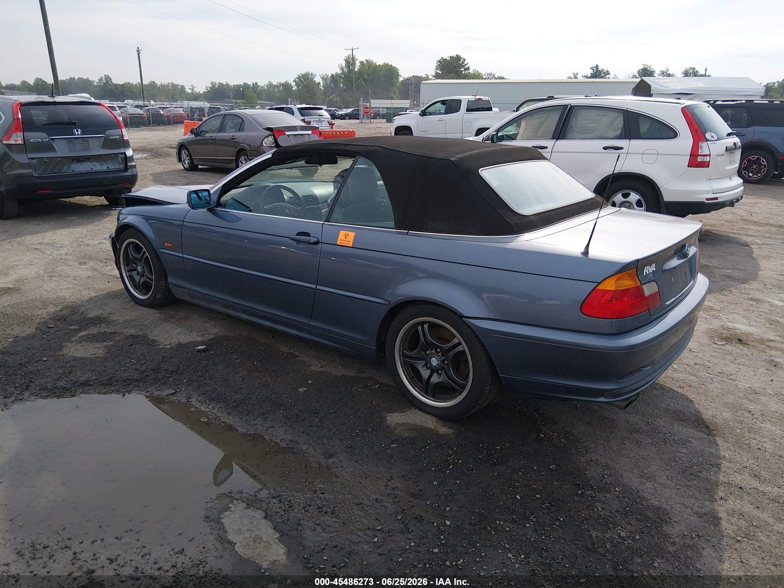 2001 Bmw 330ci   Gray vin: WBABS53491JU83818