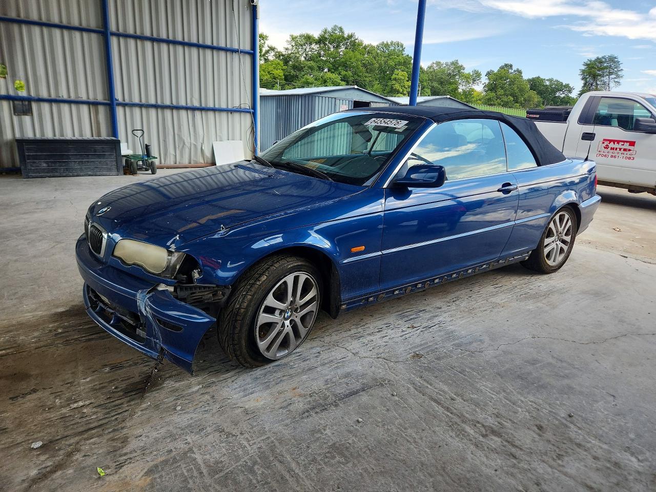 2002 Bmw 330 Ci Blue vin: WBABS53492JU90558
