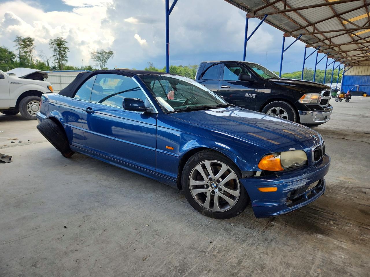 2002 Bmw 330 Ci Blue vin: WBABS53492JU90558