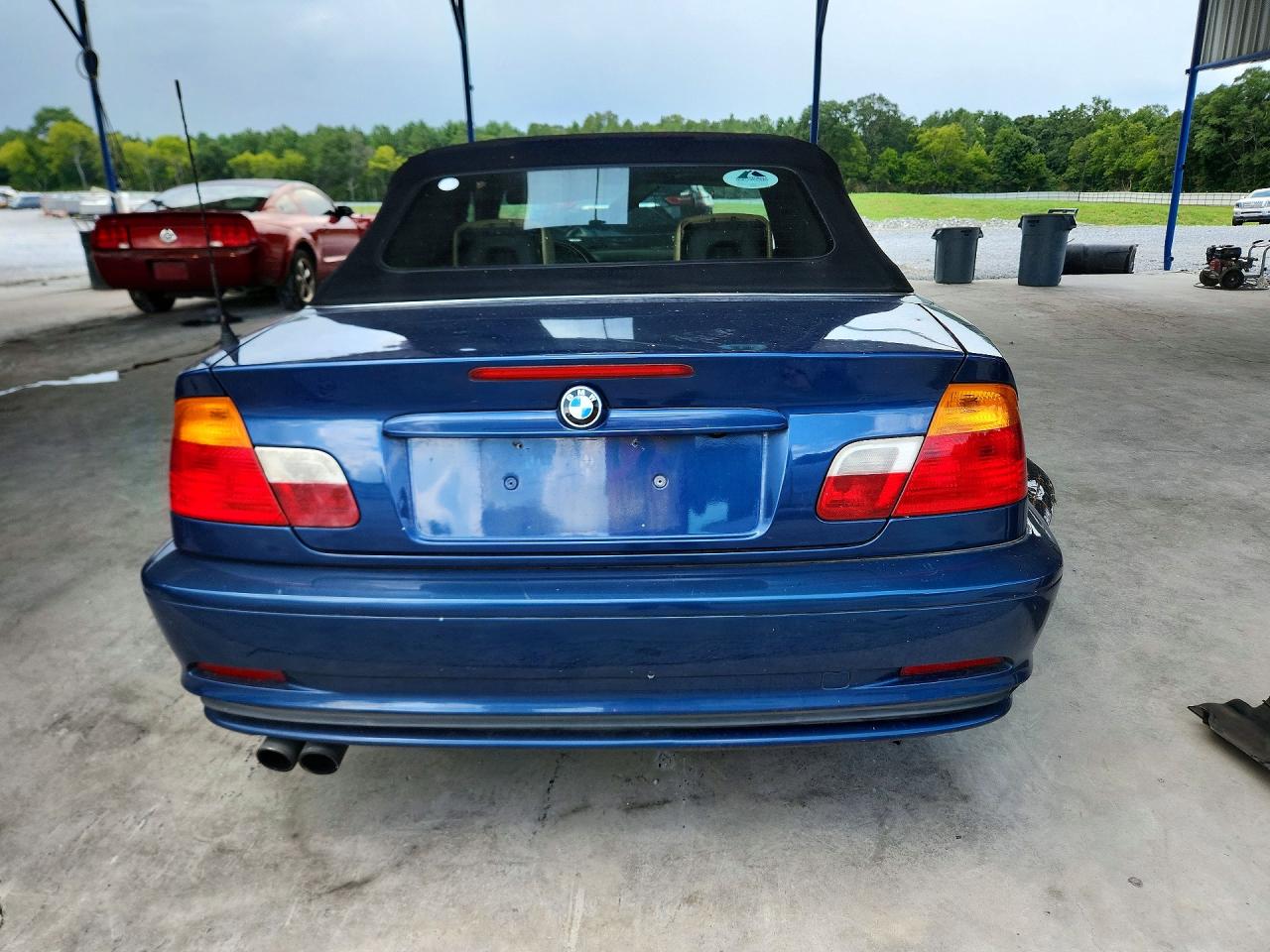 2002 Bmw 330 Ci Blue vin: WBABS53492JU90558