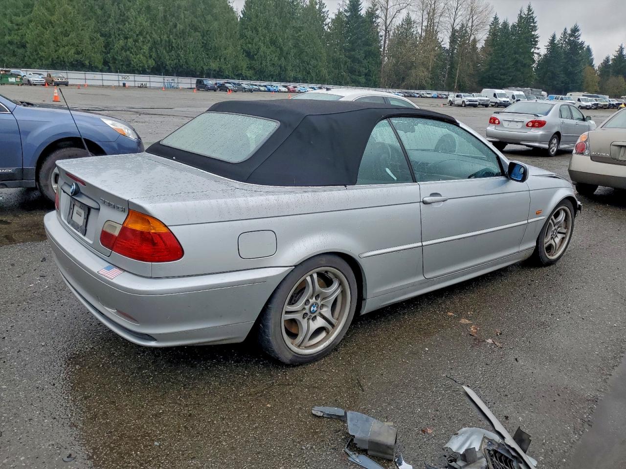 2001 Bmw 330 Ci Серебряный vin: WBABS534X1JU81222